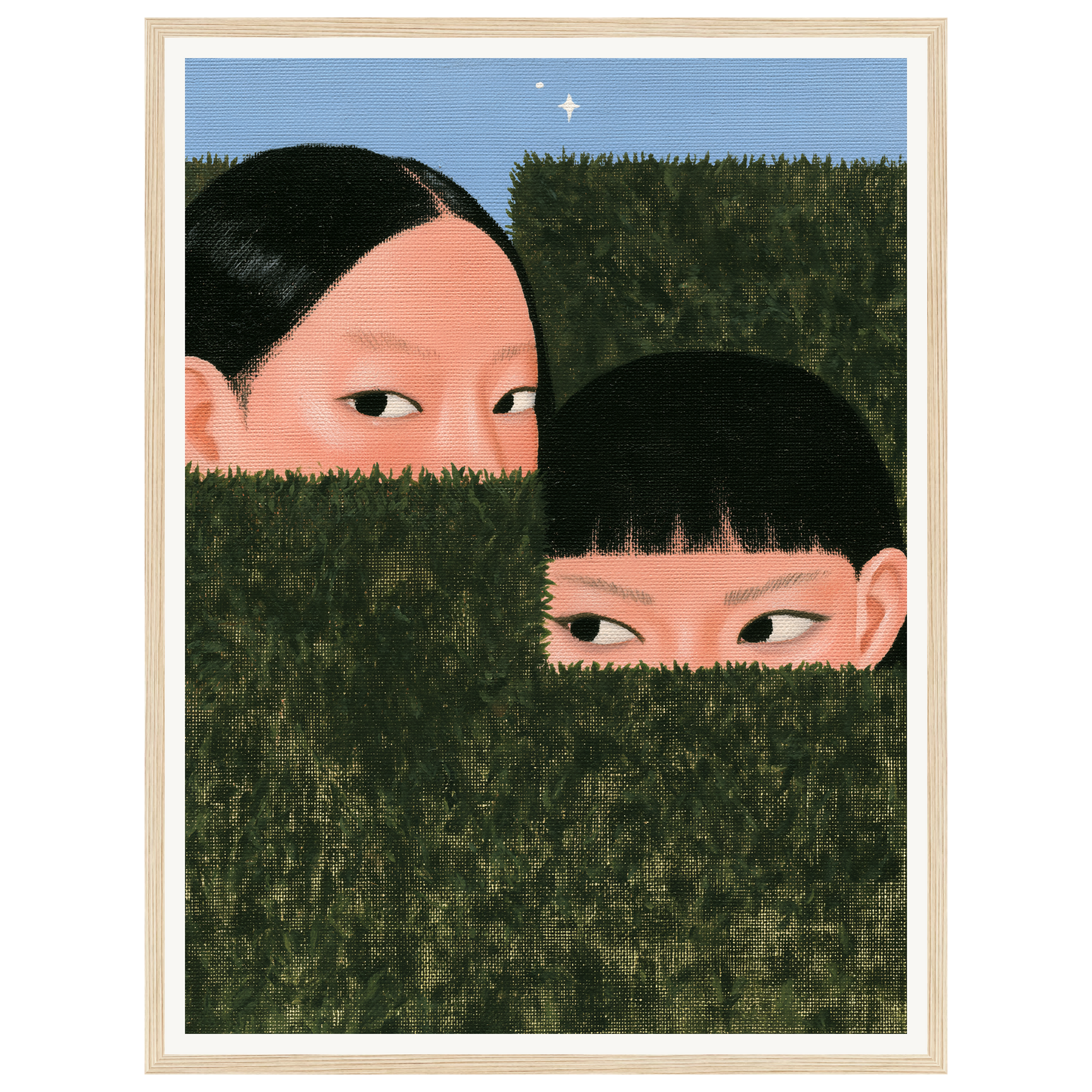 Curious Eyes — s1_framed_wood