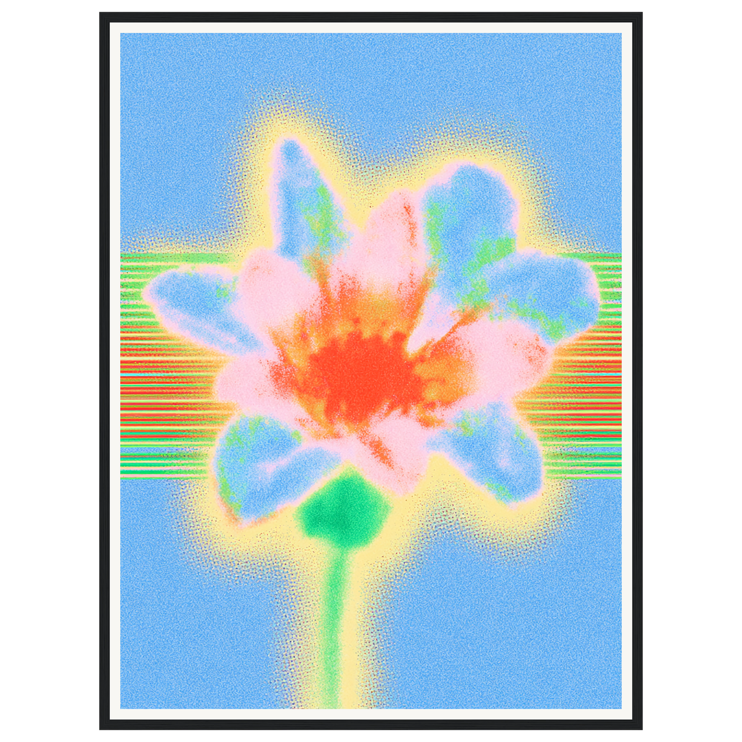 Electric Bloom — s2_framed_black
