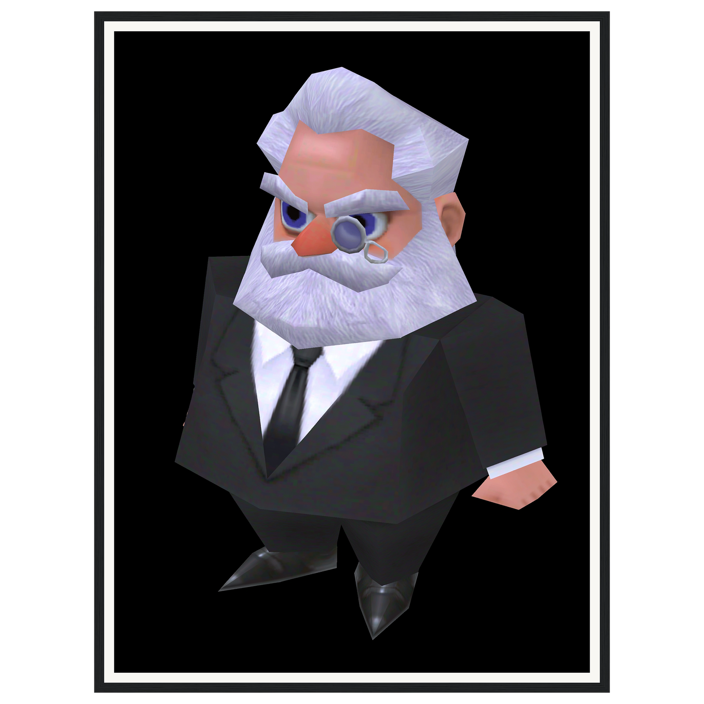 Old Professor — s2_framed_black