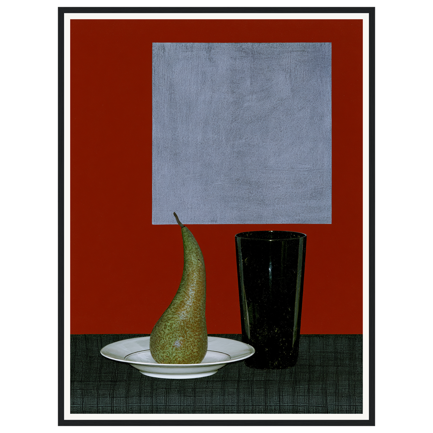 Still Life Pear — s2_framed_black