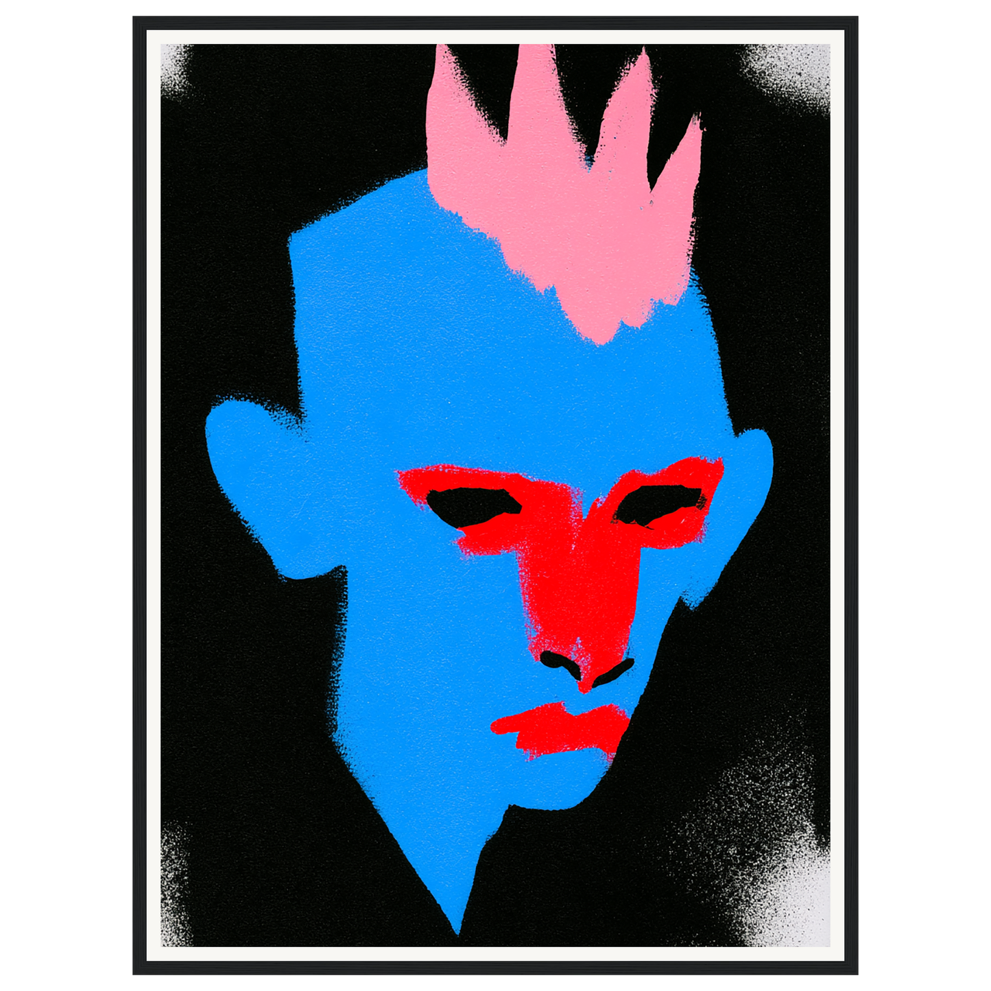 Punk Portrait — s2_framed_black