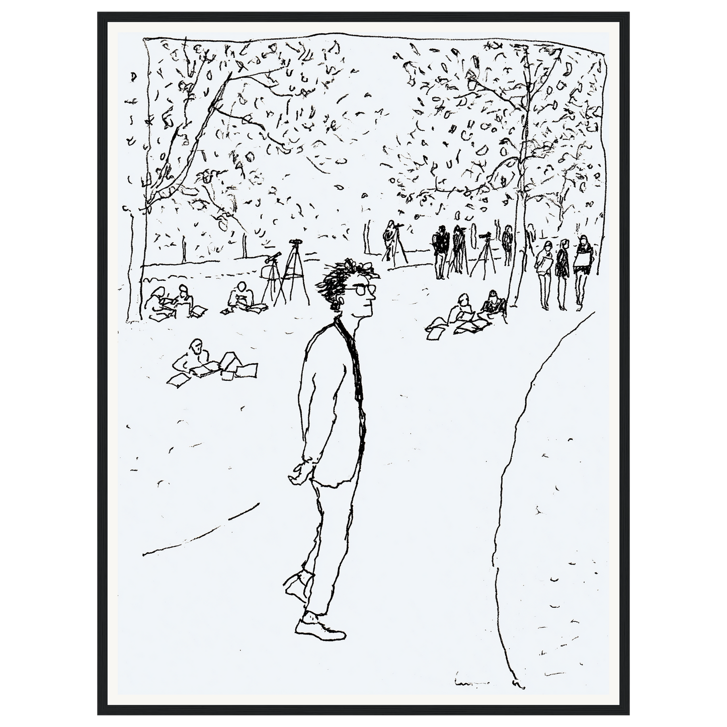 Quiet Park — s2_framed_black
