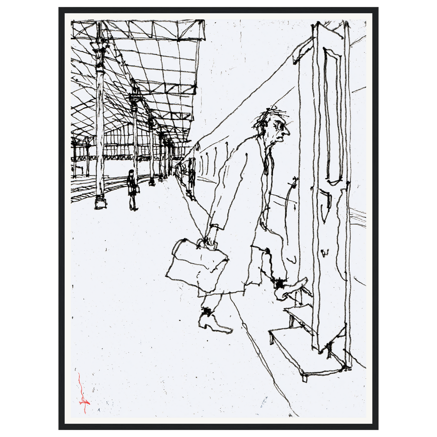 Morning Rush — s2_framed_black