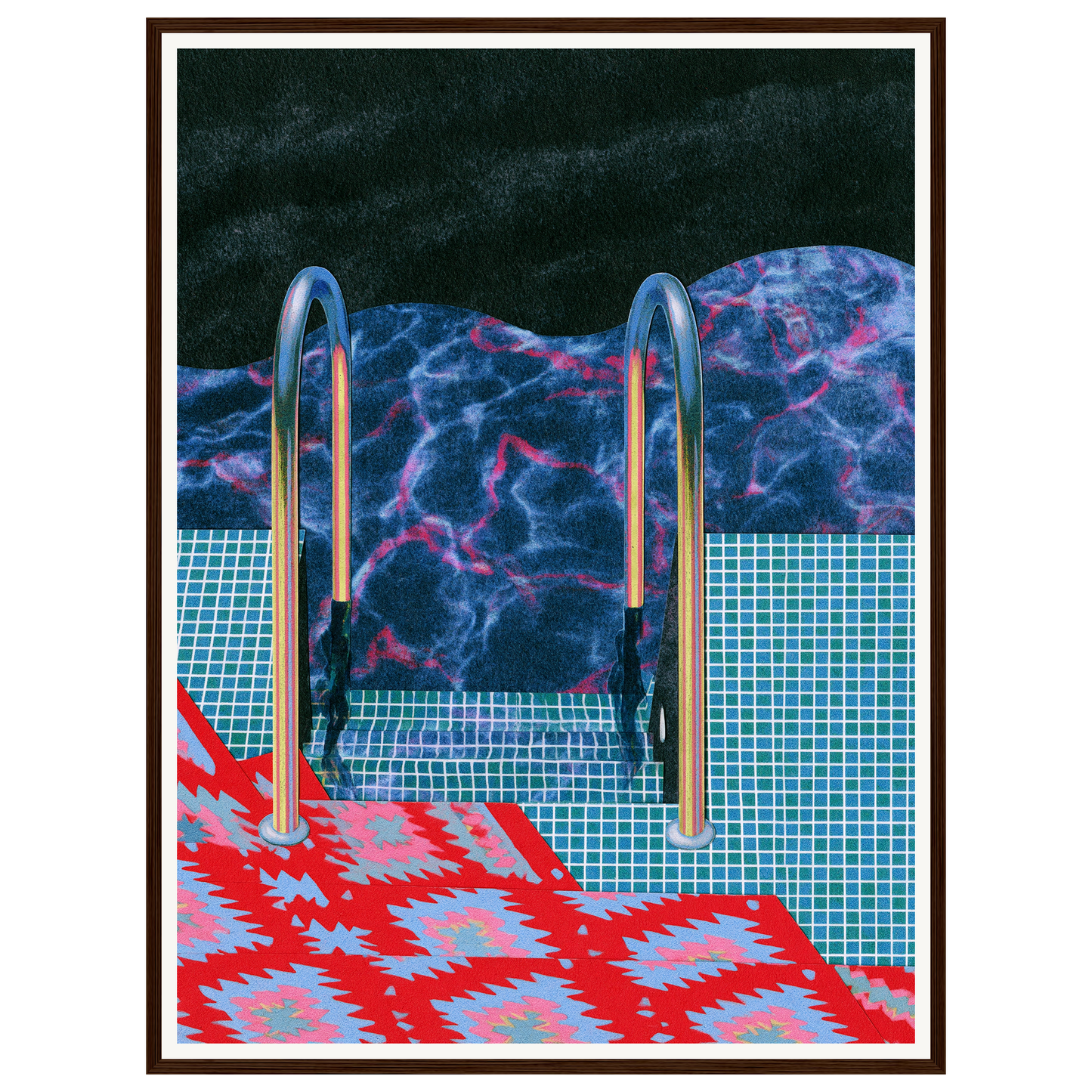 Summer Dip — s2_framed_dark_wood