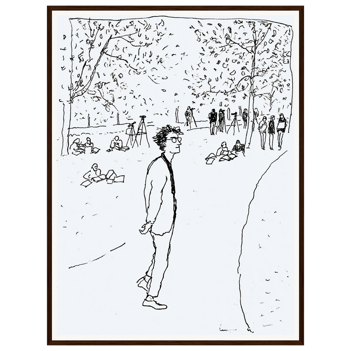 Quiet Park — s2_framed_dark_wood