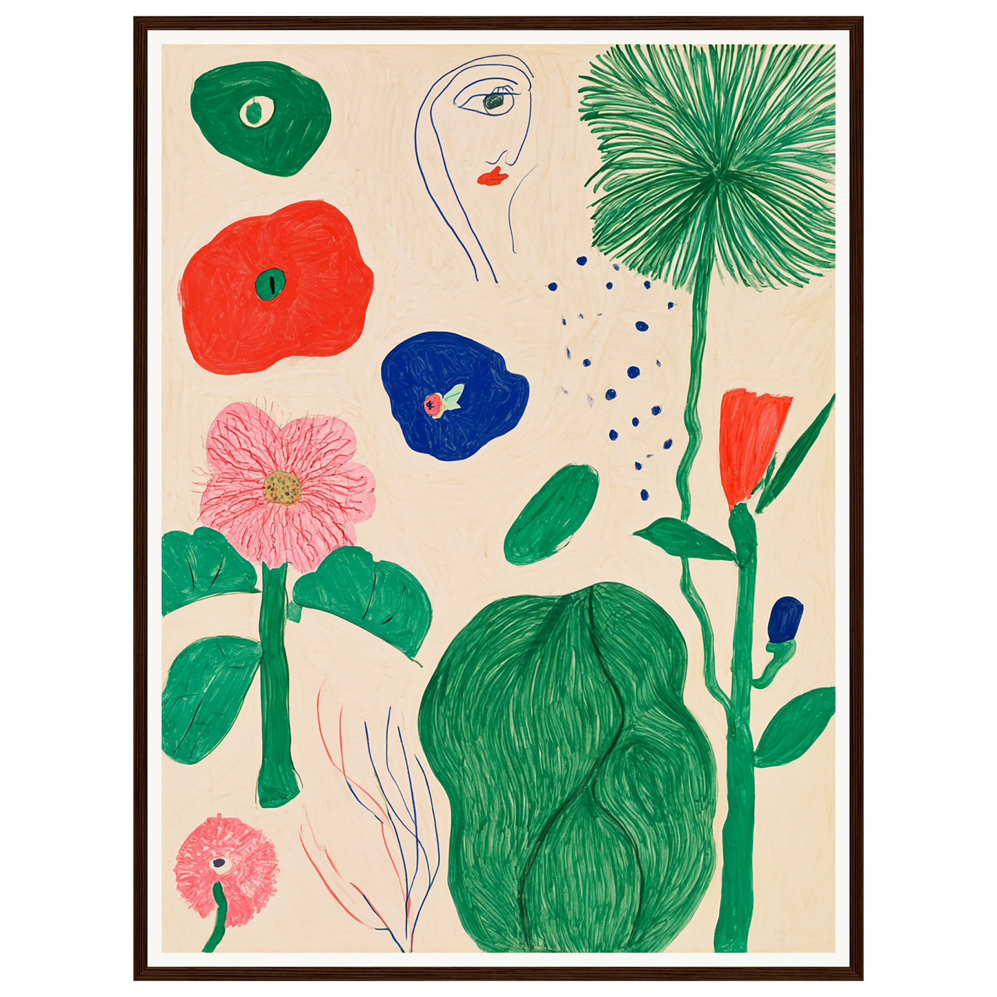 Garden Sketchbook — s2_framed_dark_wood