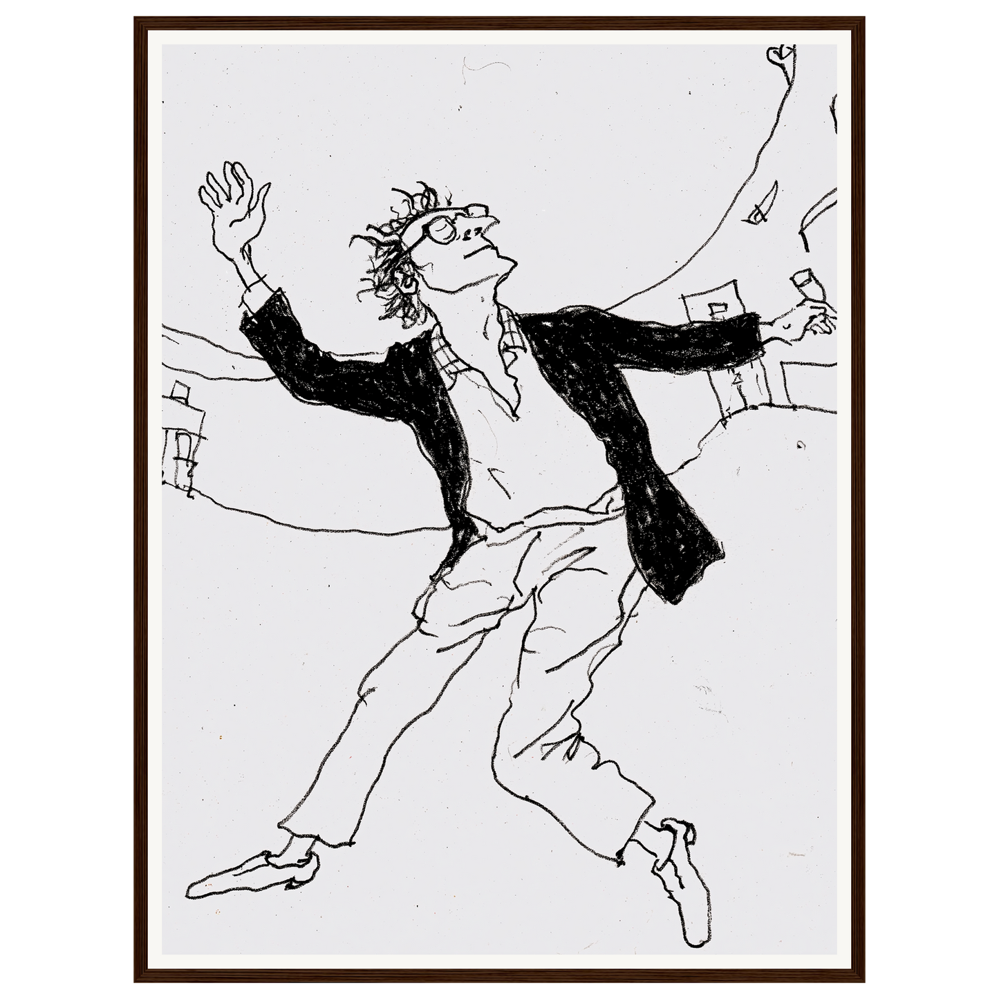 Free Fall — s2_framed_dark_wood