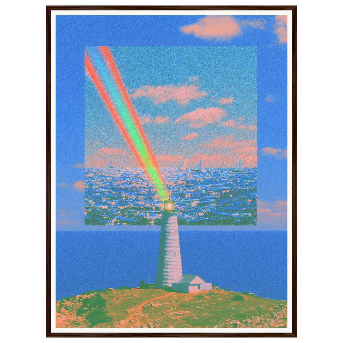 Coastal Dream — s2_framed_dark_wood