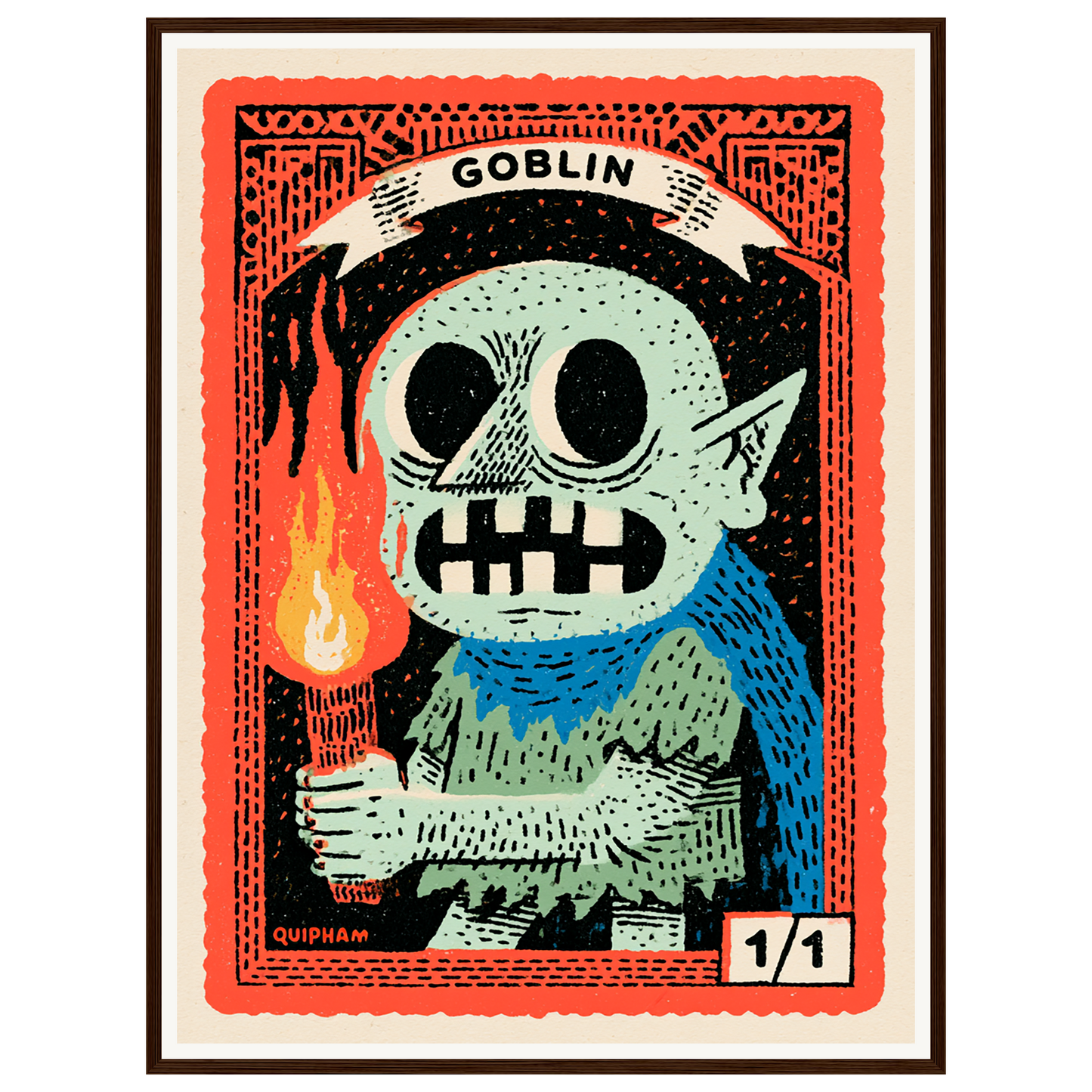Little Troublemaker — s2_framed_dark_wood