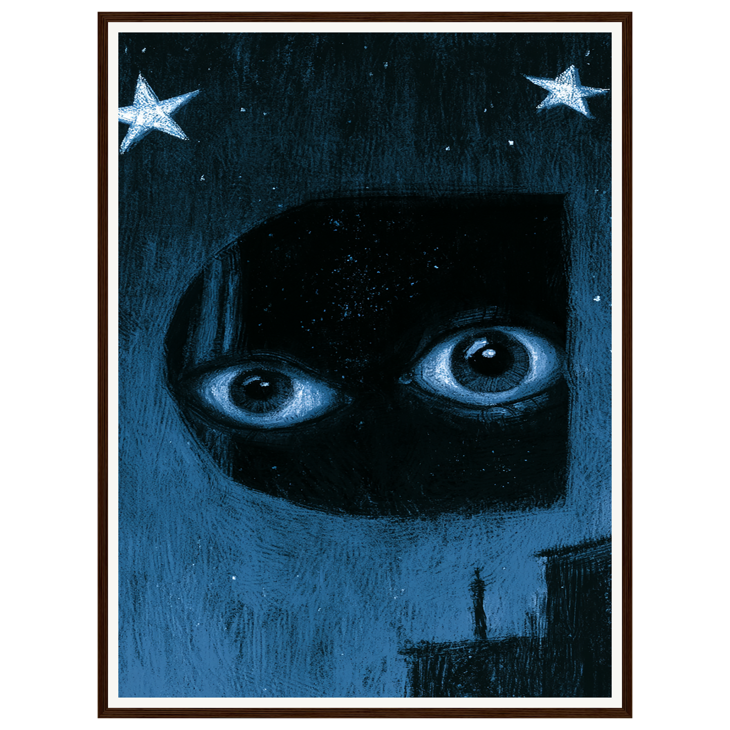 Quiet Watcher — s2_framed_dark_wood