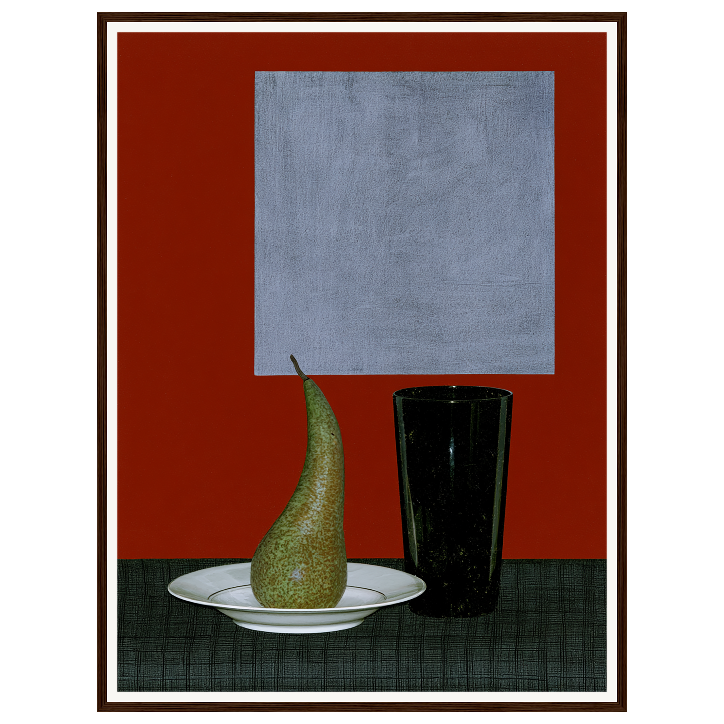 Still Life Pear — s2_framed_dark_wood