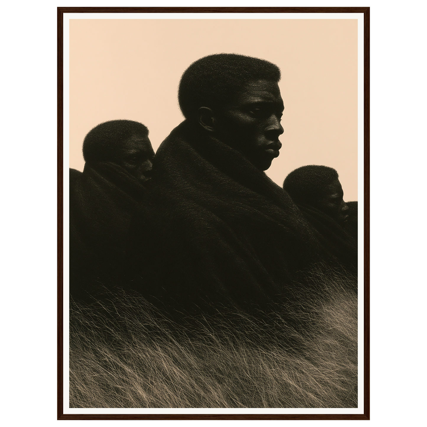 Silent Gathering — s2_framed_dark_wood