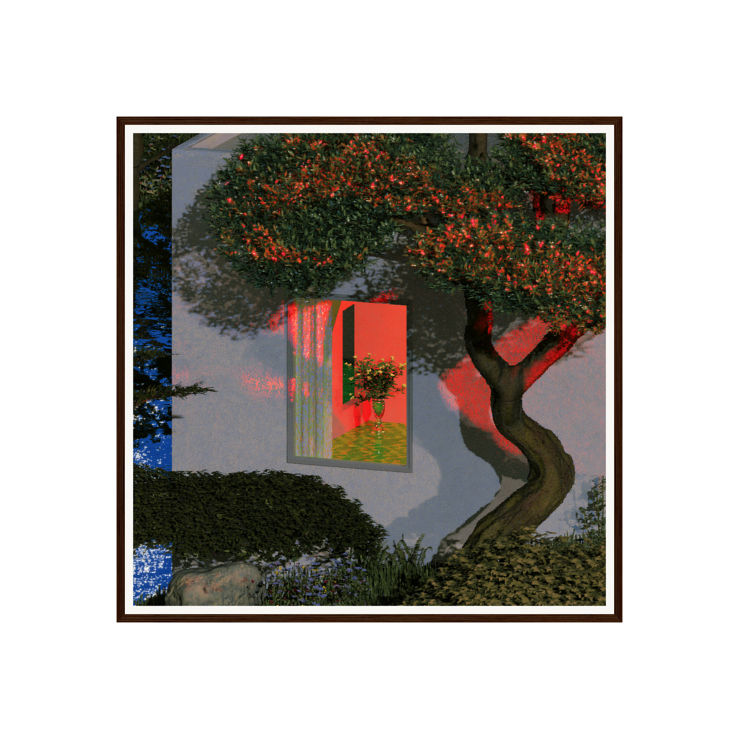 Hidden Garden — s2_framed_dark_wood