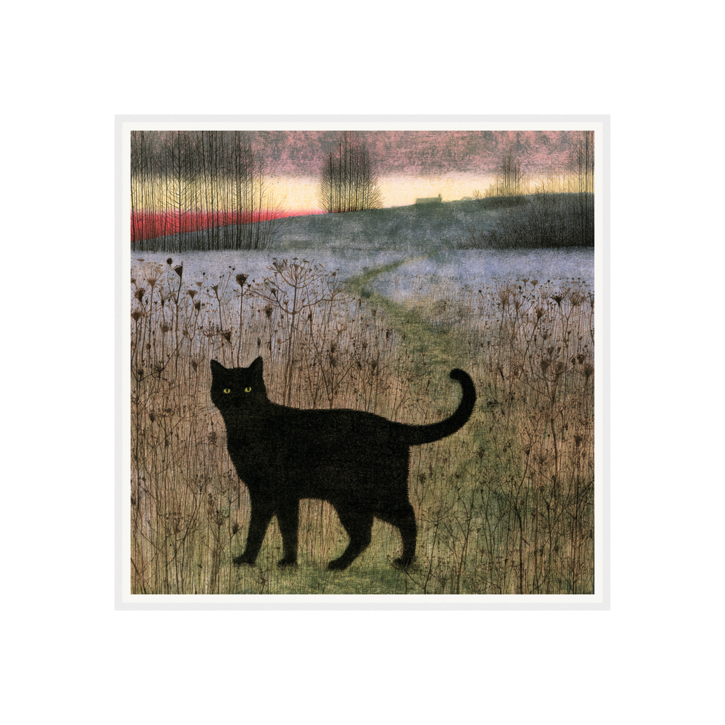 Evening Stroll — s2_framed_white
