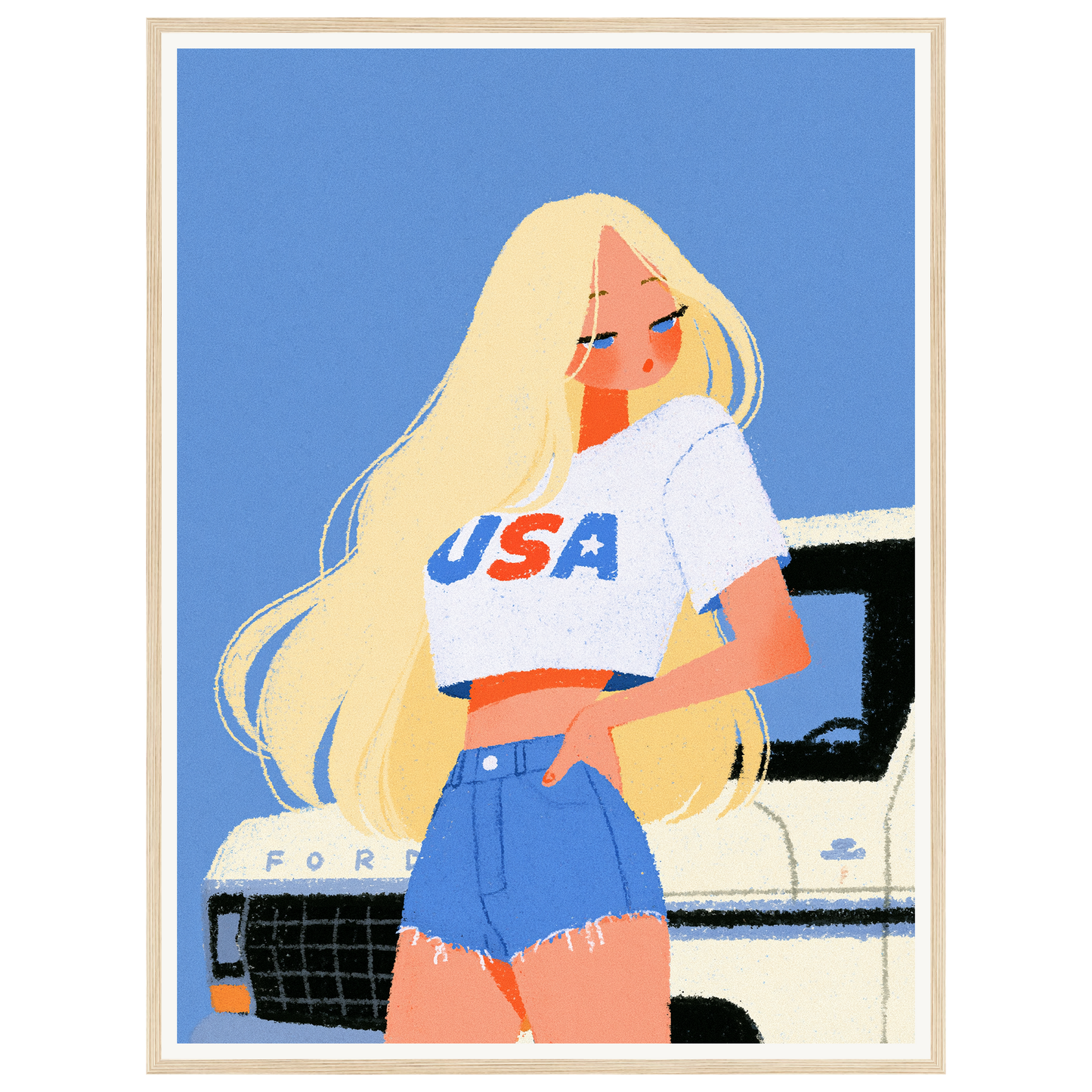 American Summer — s2_framed_wood