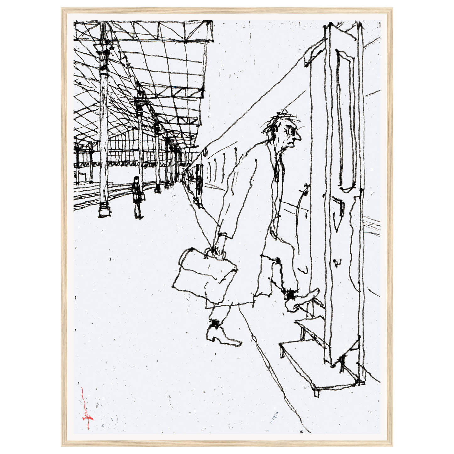 Morning Rush — s2_framed_wood