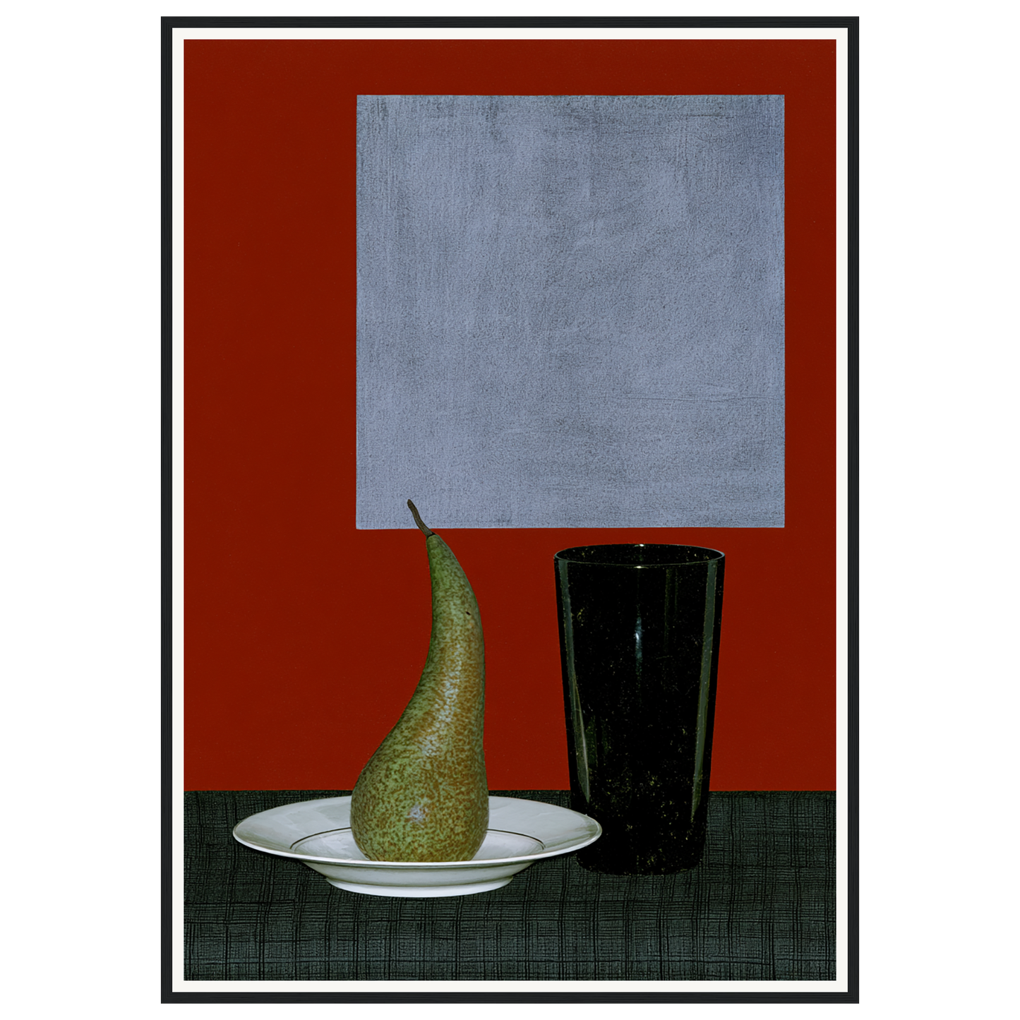 Still Life Pear — s3_framed_black