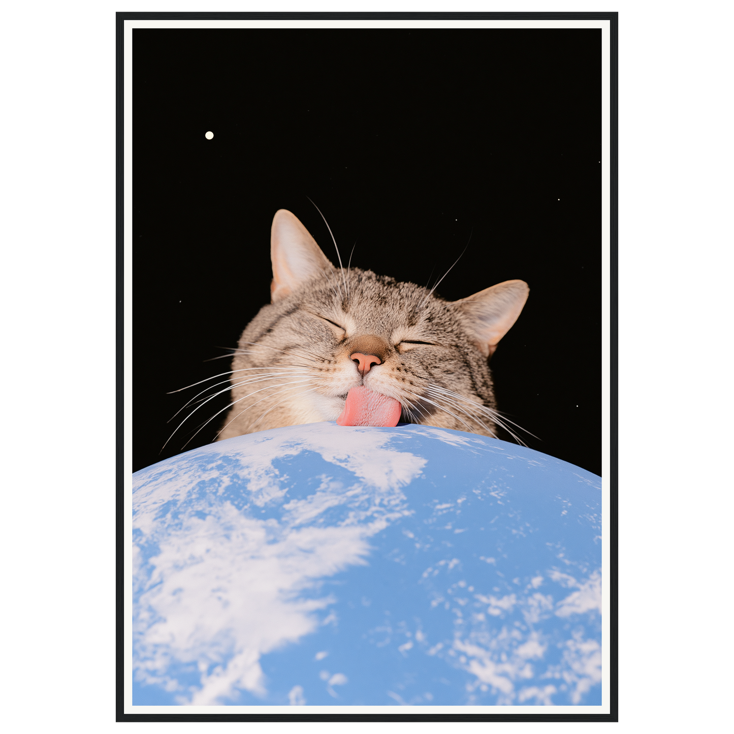 Cosmic Cuddle — s3_framed_black