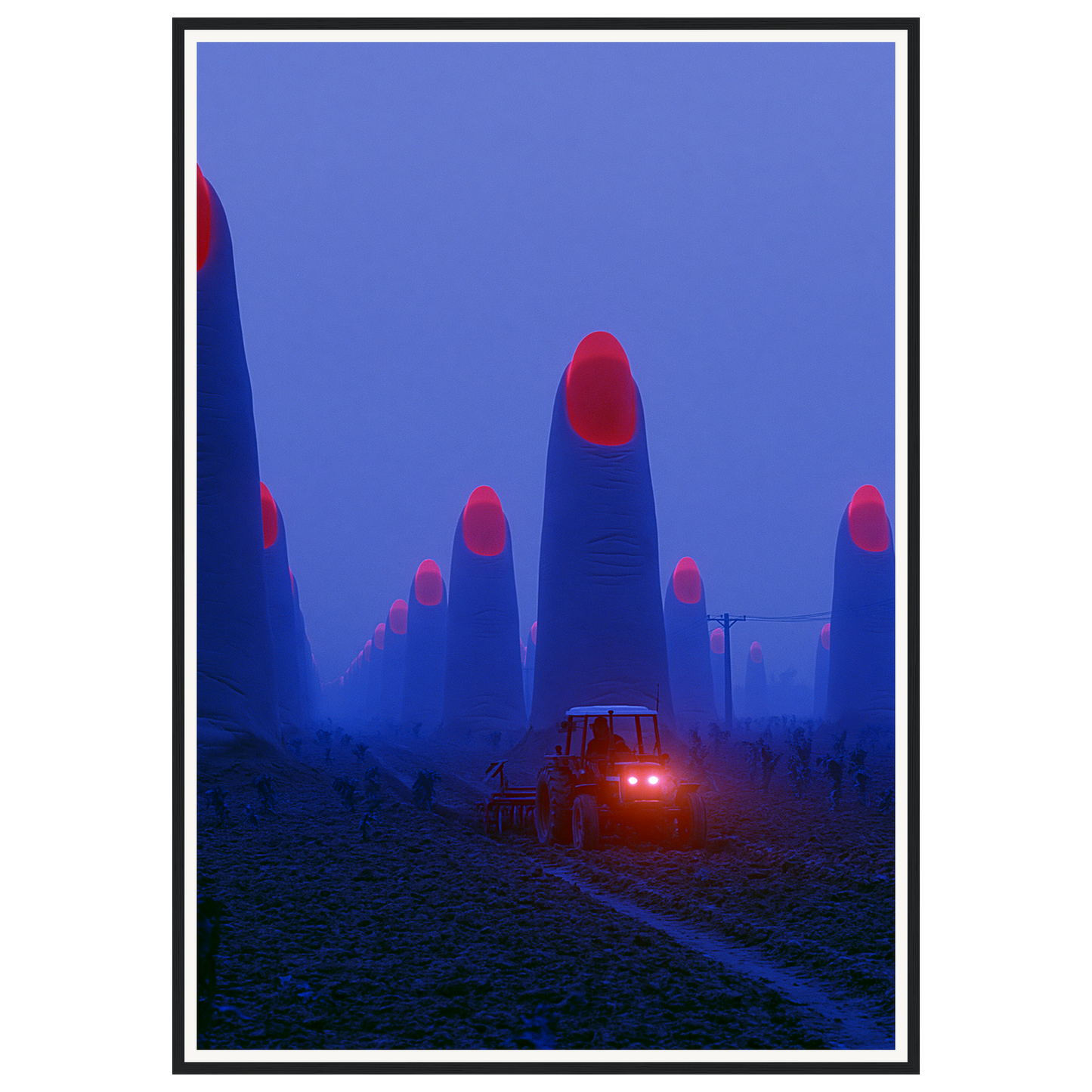 Foggy Trail — s3_framed_black