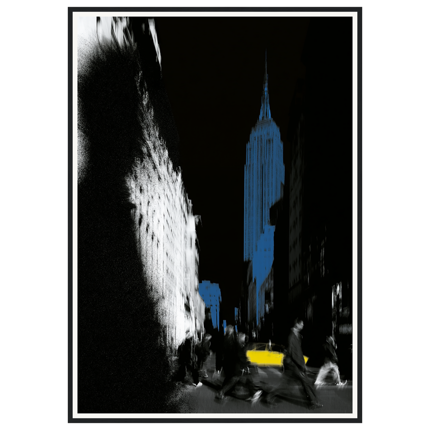 City Lights — s3_framed_black