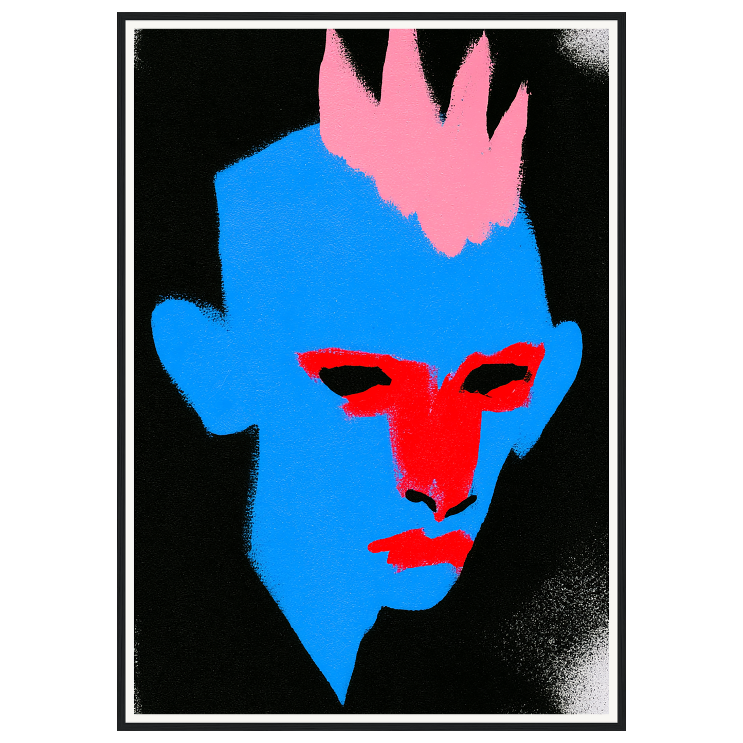 Punk Portrait — s3_framed_black
