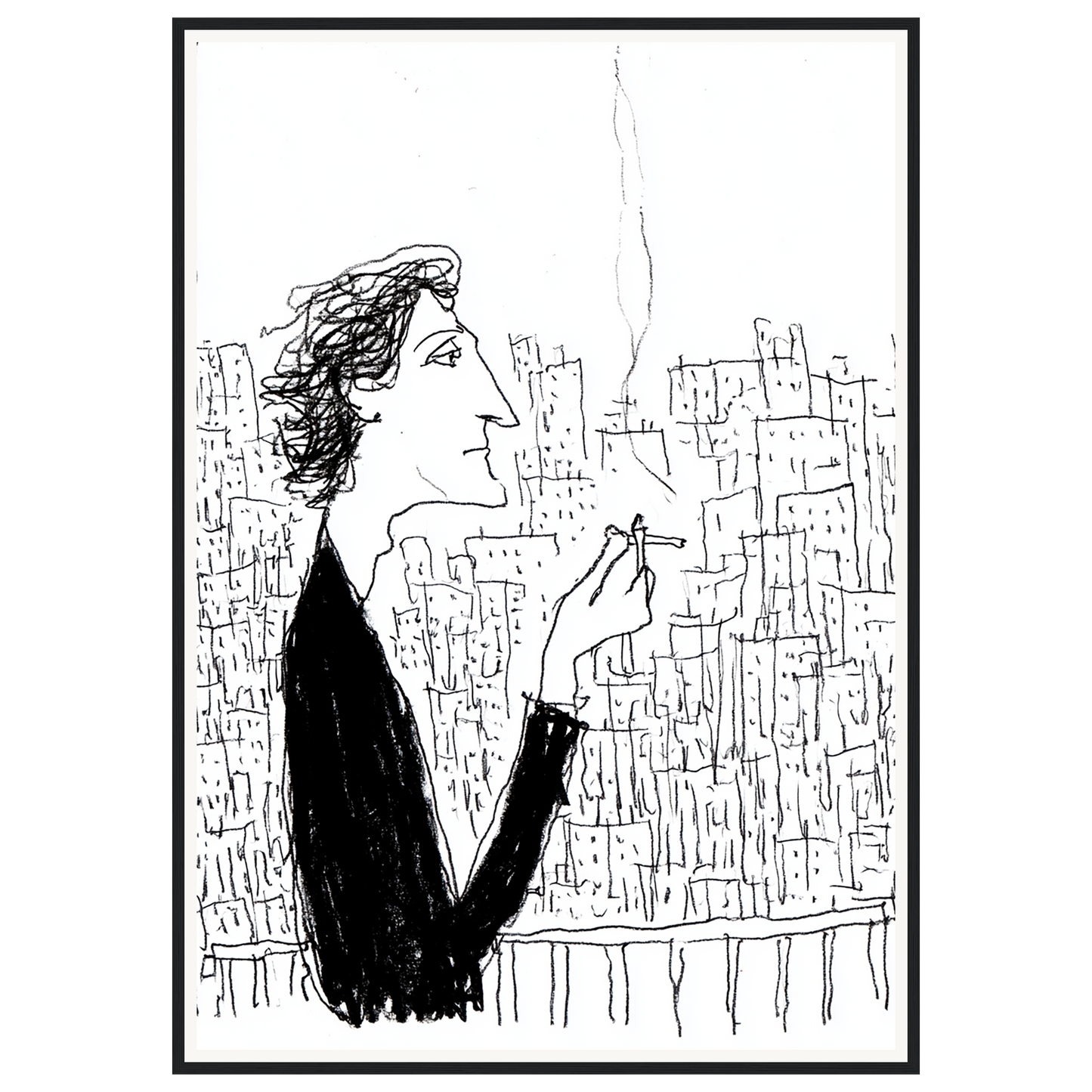 City Nights — s3_framed_black