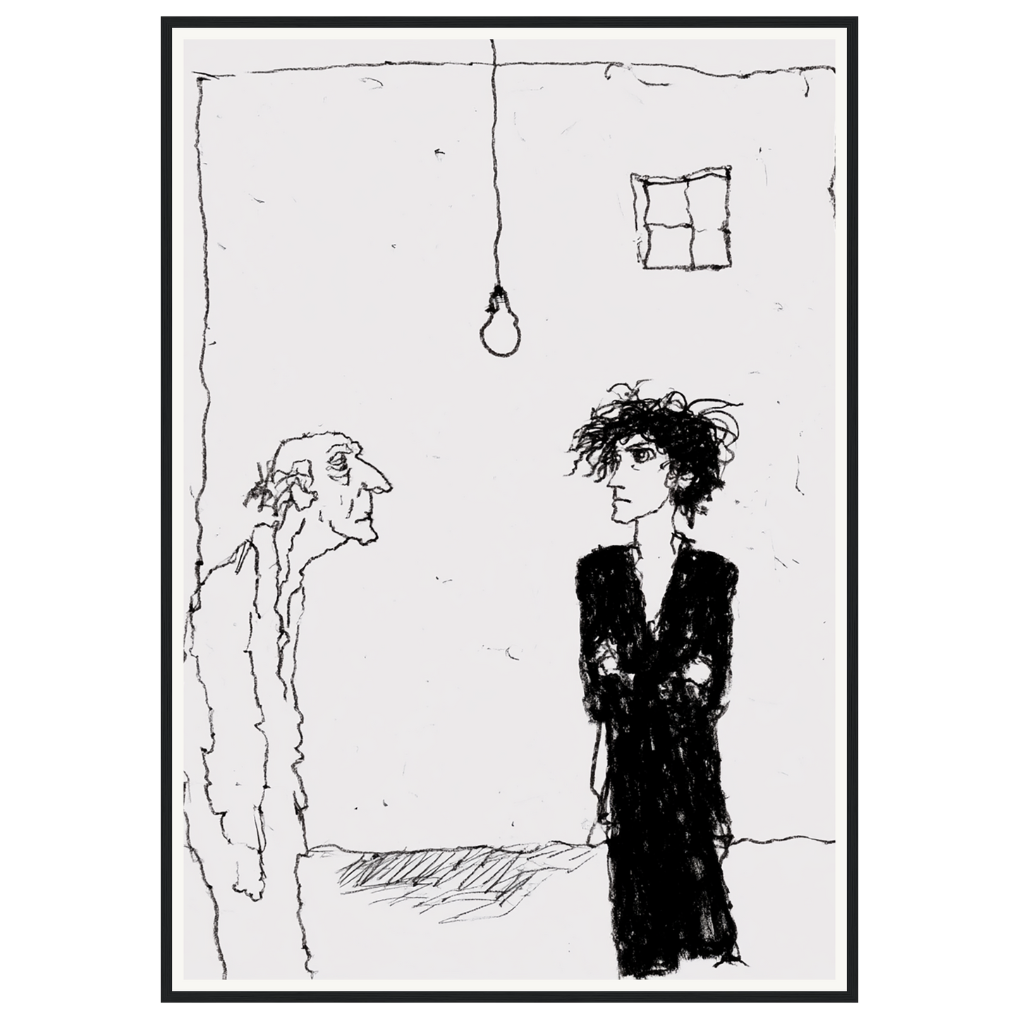 Quiet Thought — s3_framed_black