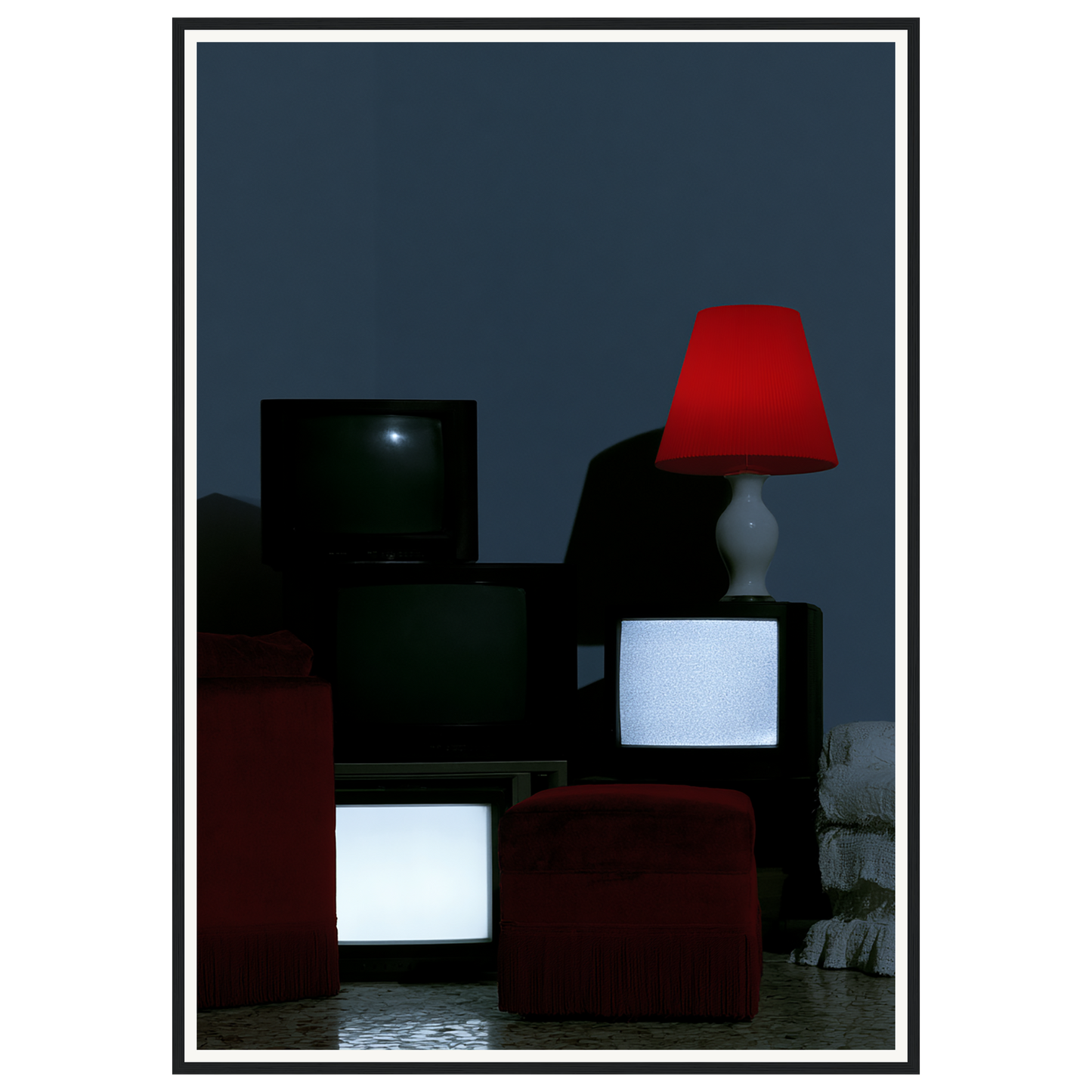 Late Night Static — s3_framed_black