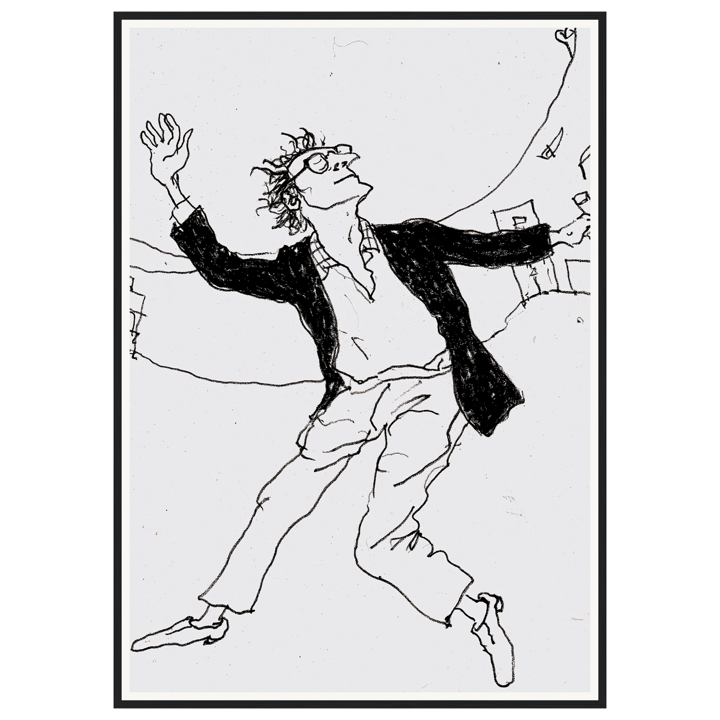Free Fall — s3_framed_black