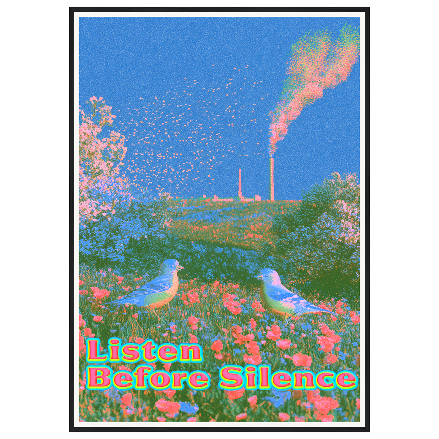 Quiet Bloom — s3_framed_black