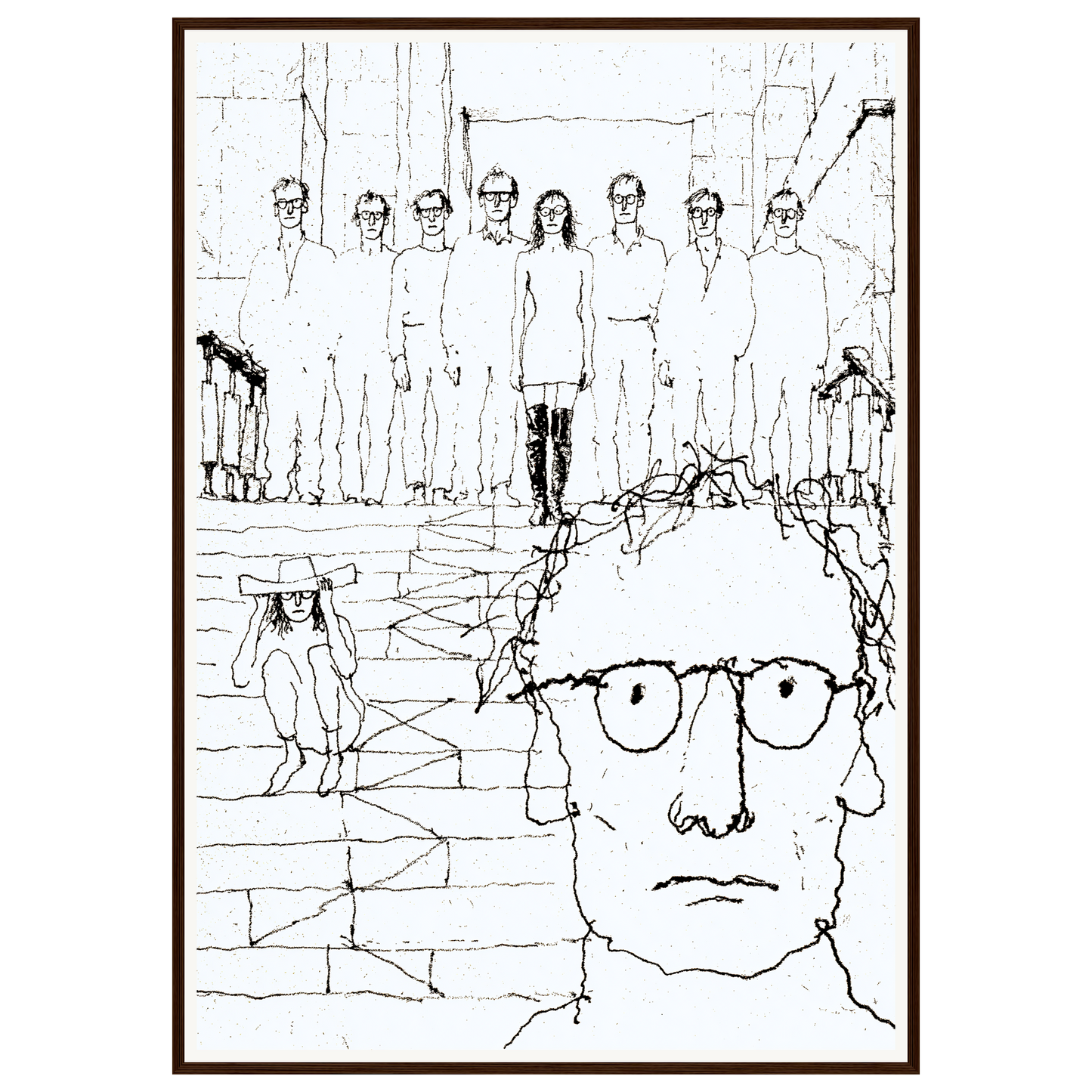 Familiar Faces — s3_framed_dark_wood