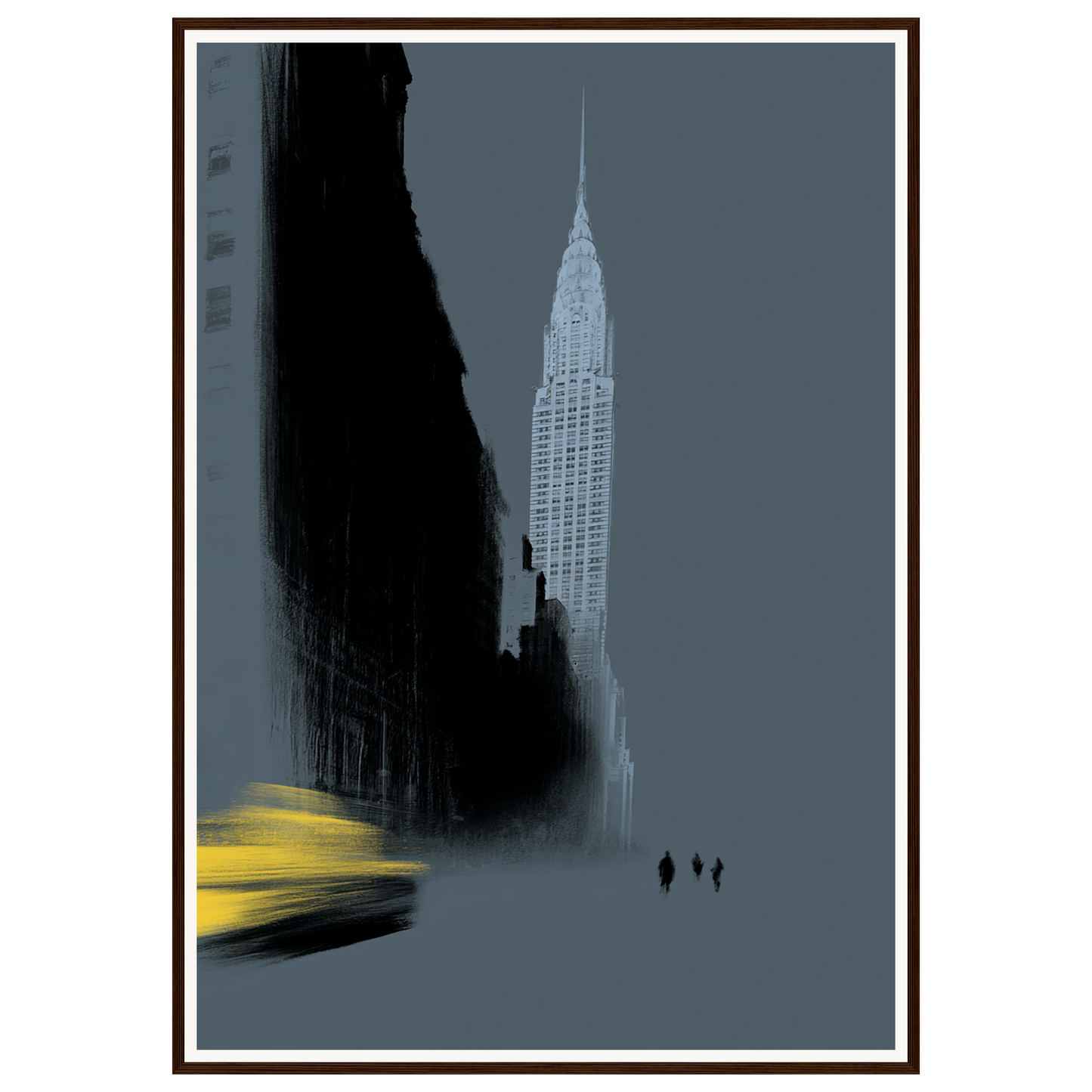 Yellow Cab — s3_framed_dark_wood