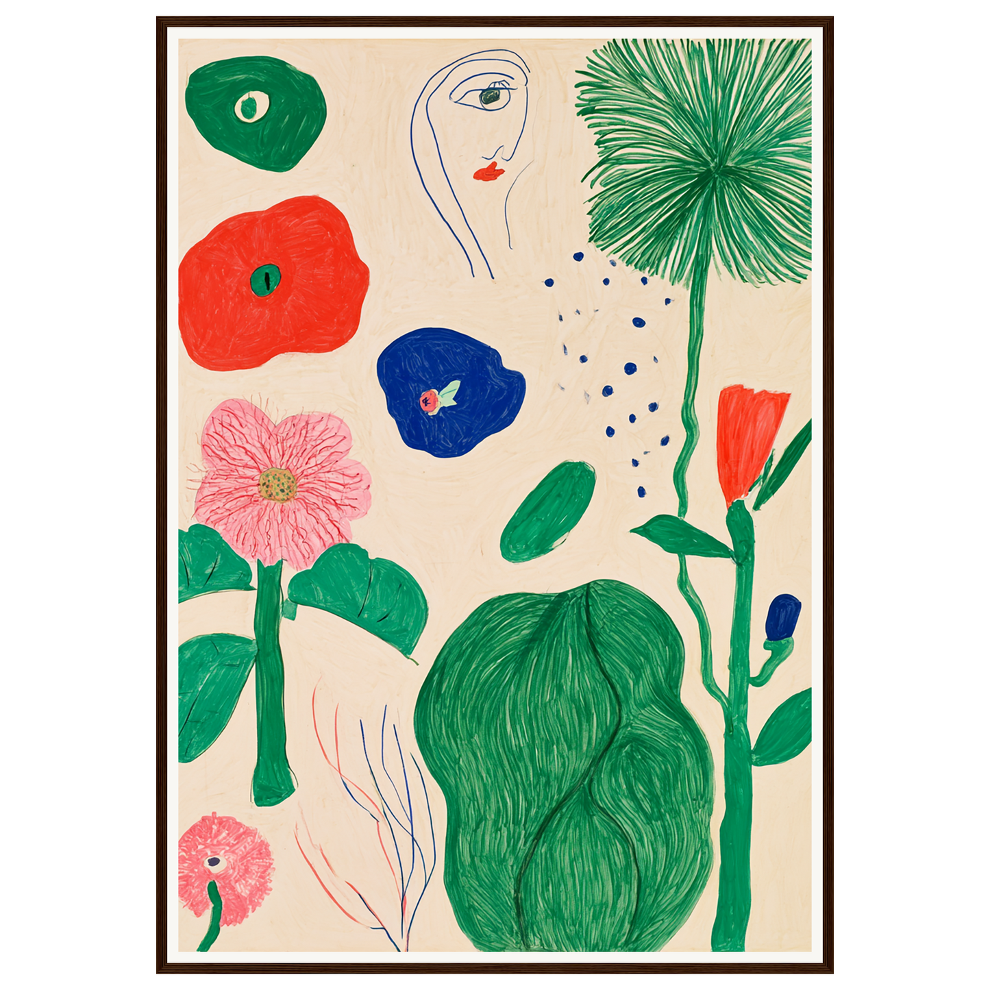 Garden Sketchbook — s3_framed_dark_wood