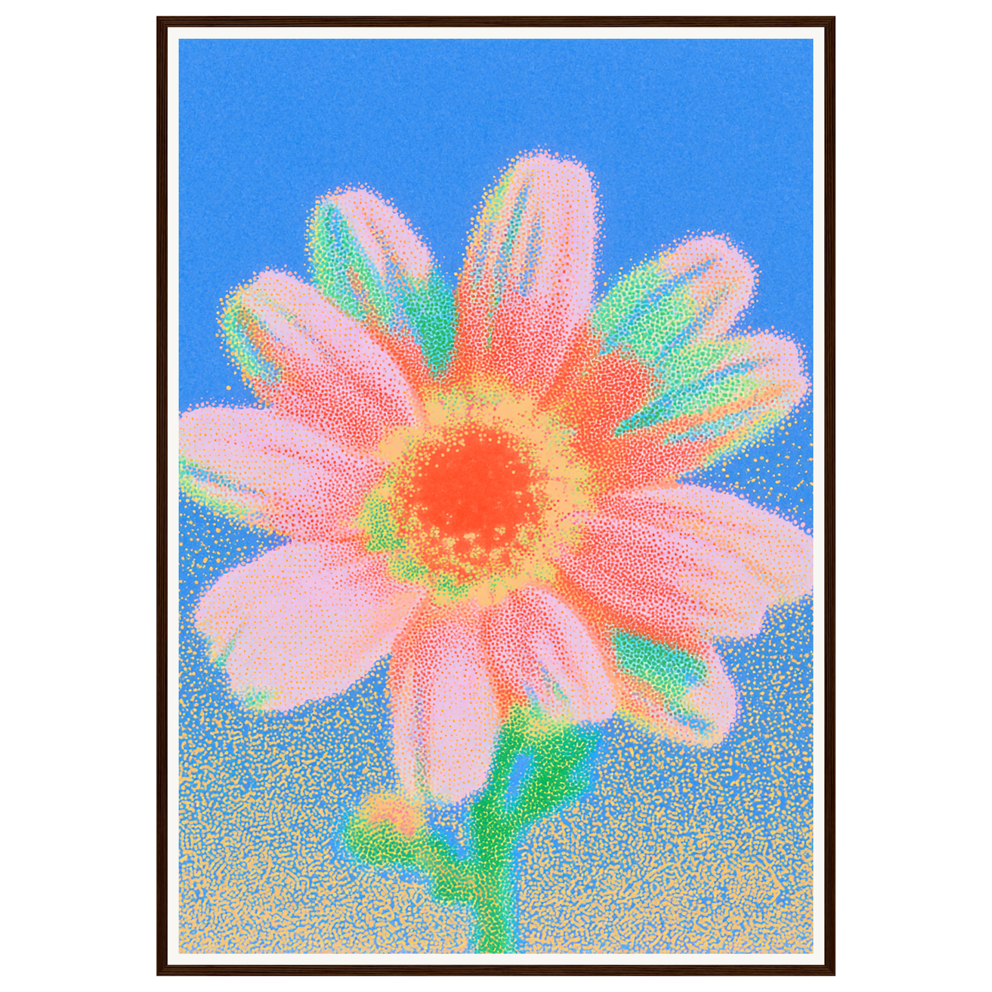 Soft Bloom — s3_framed_dark_wood