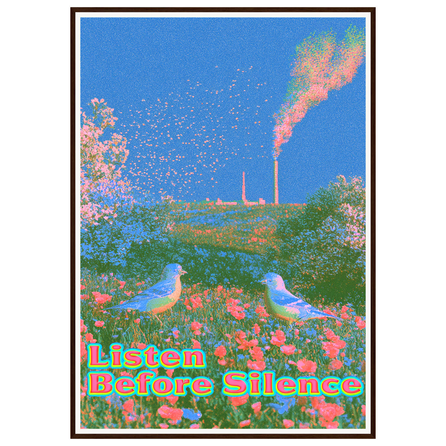 Quiet Bloom — s3_framed_dark_wood
