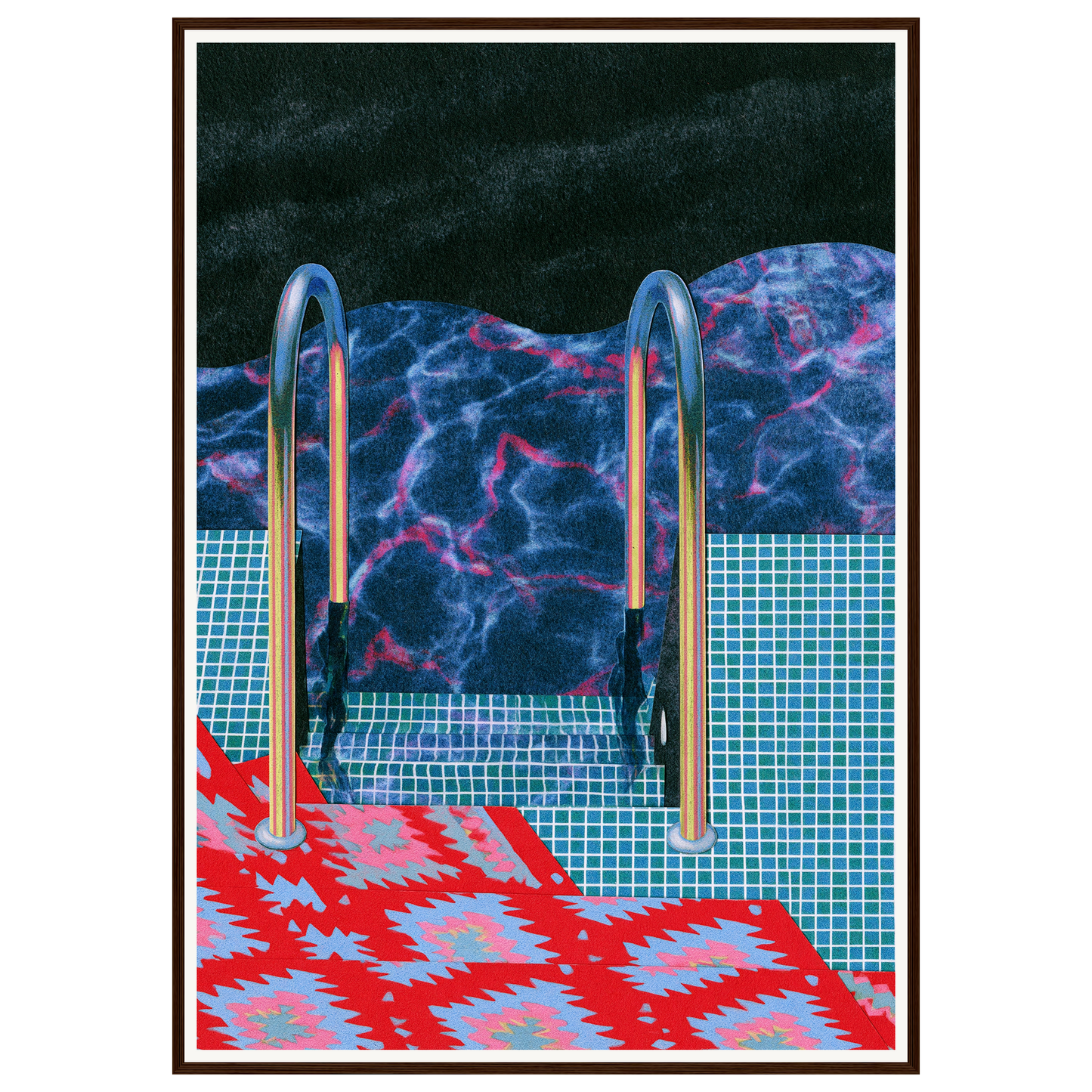 Summer Dip — s3_framed_dark_wood