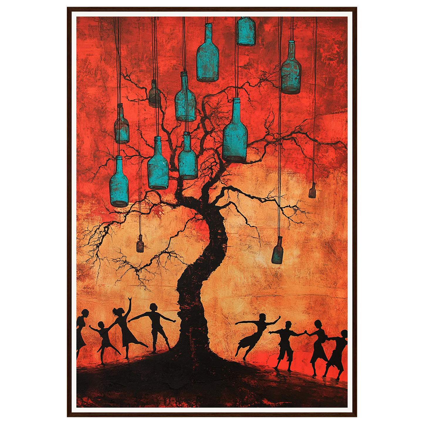 Bottle Tree Dance — s3_framed_dark_wood