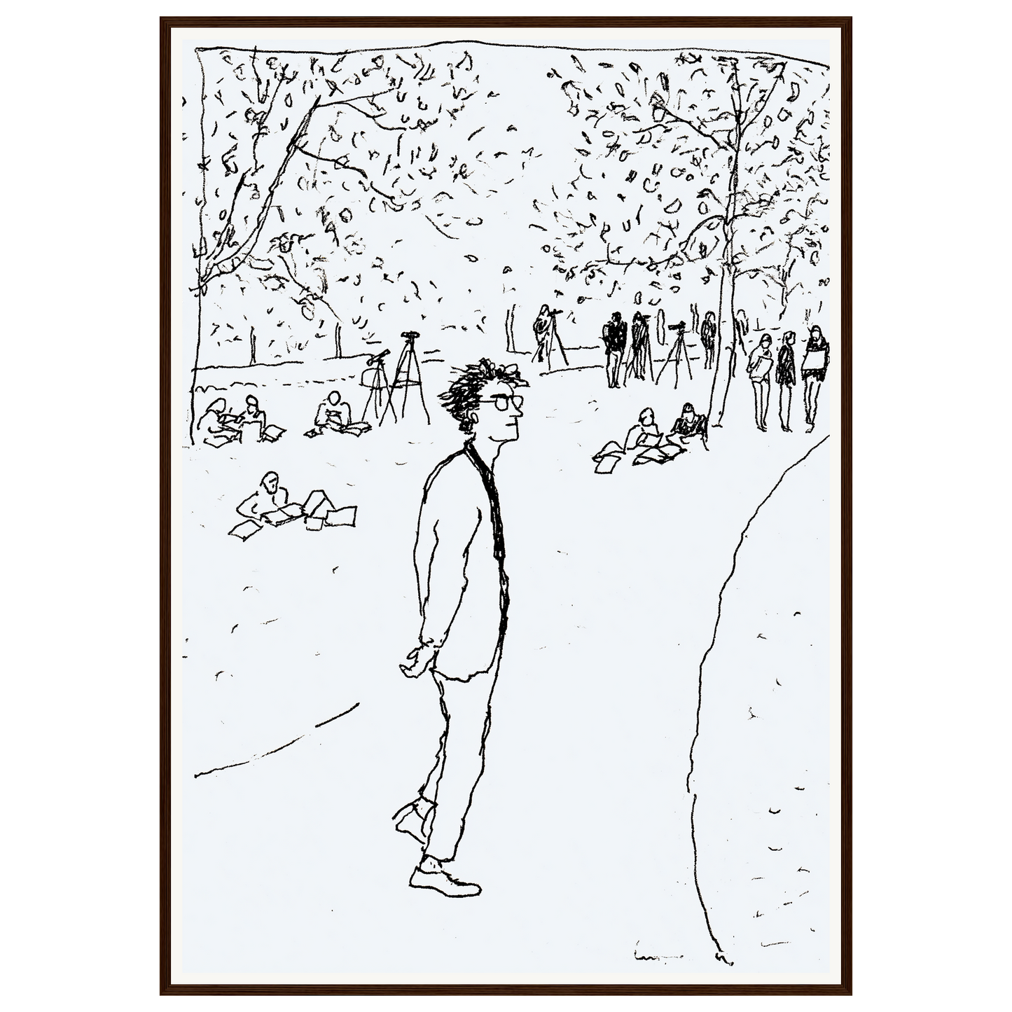 Quiet Park — s3_framed_dark_wood