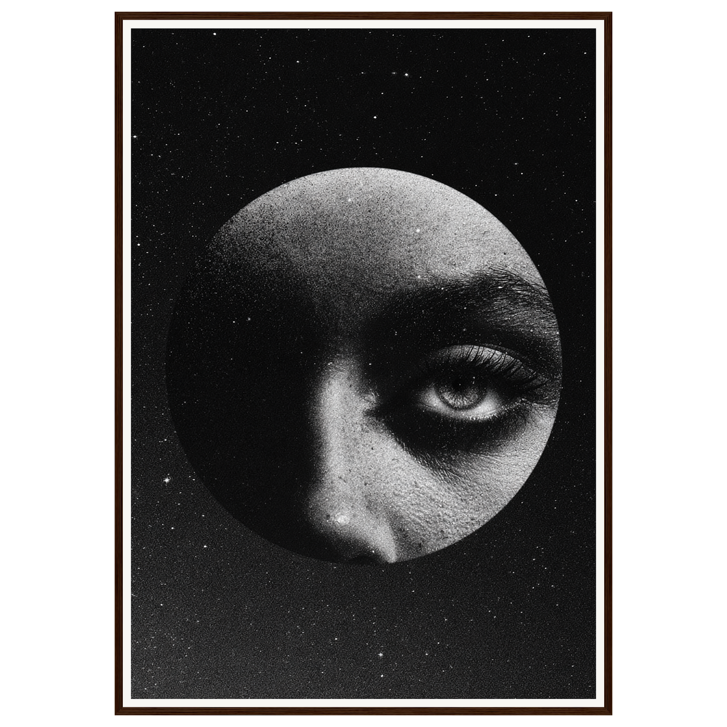 Watching Moon — s3_framed_dark_wood