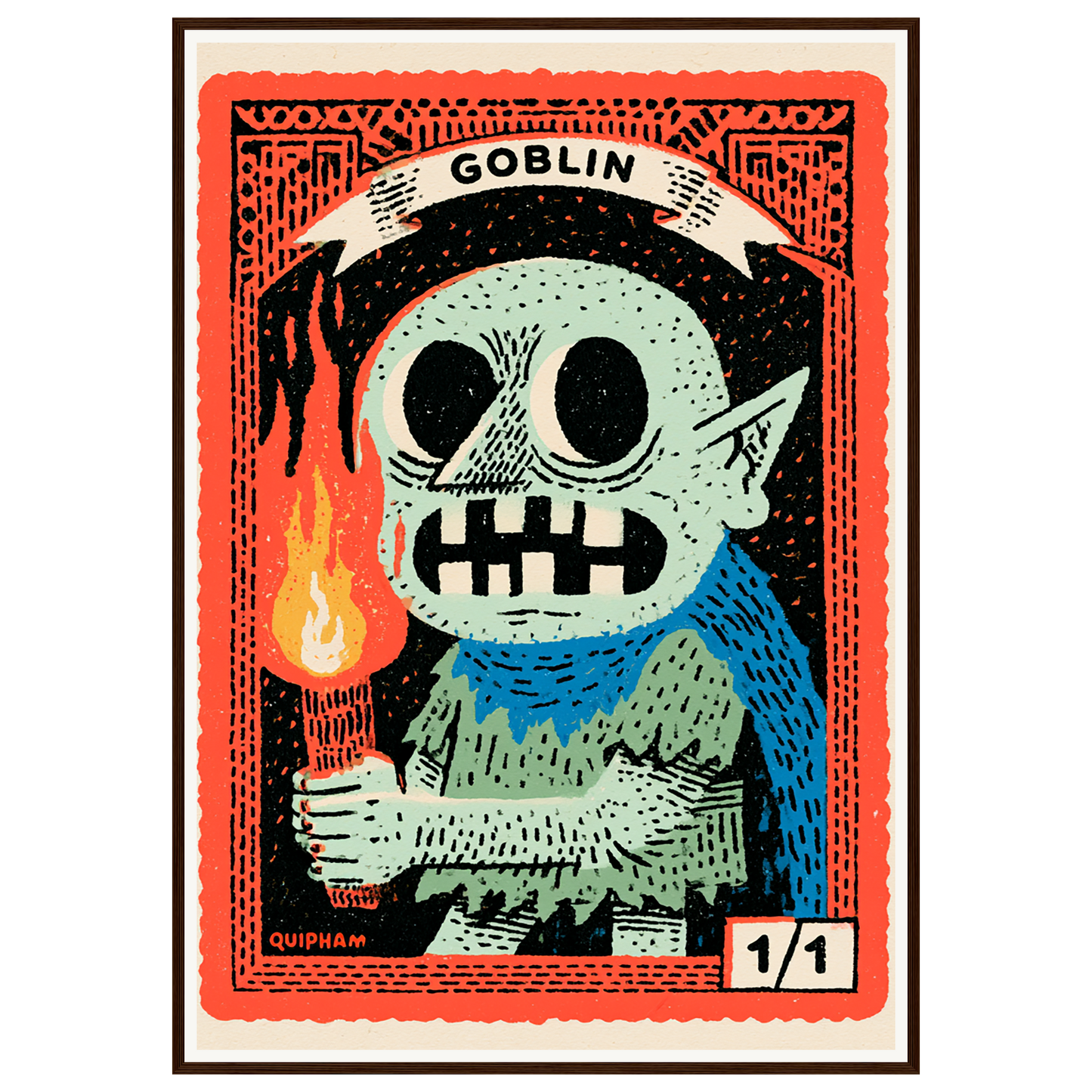 Little Troublemaker — s3_framed_dark_wood