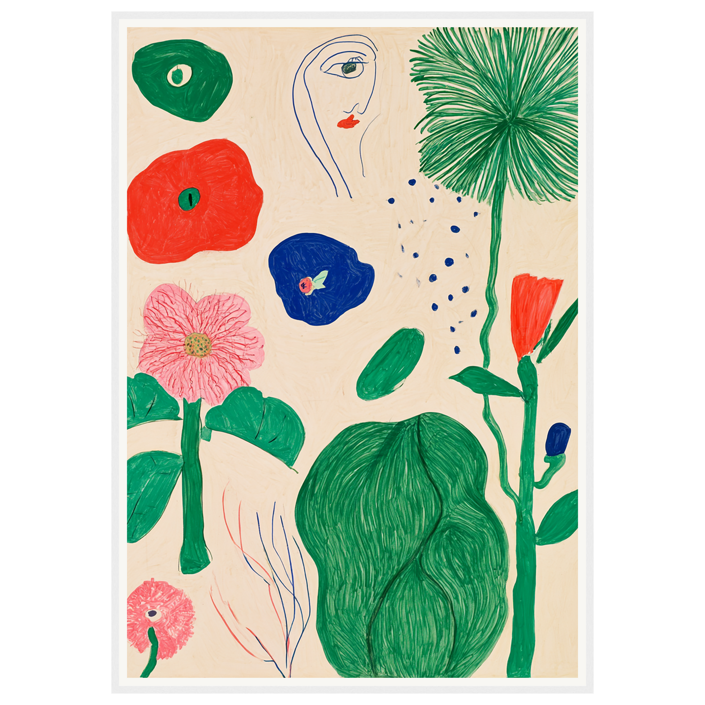 Garden Sketchbook — s3_framed_white