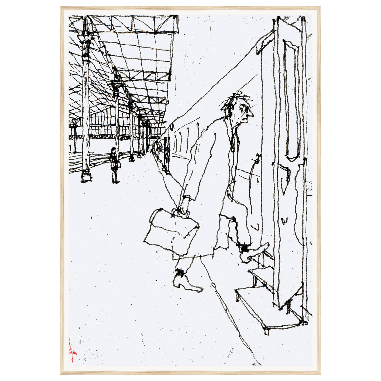 Morning Rush — s3_framed_wood