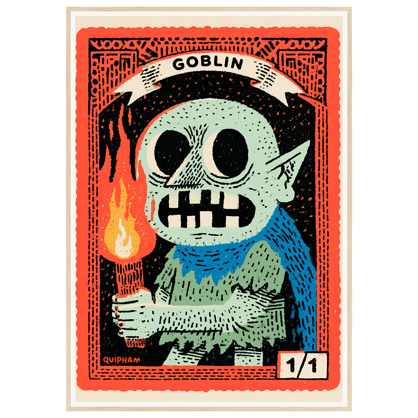 Little Troublemaker — s3_framed_wood