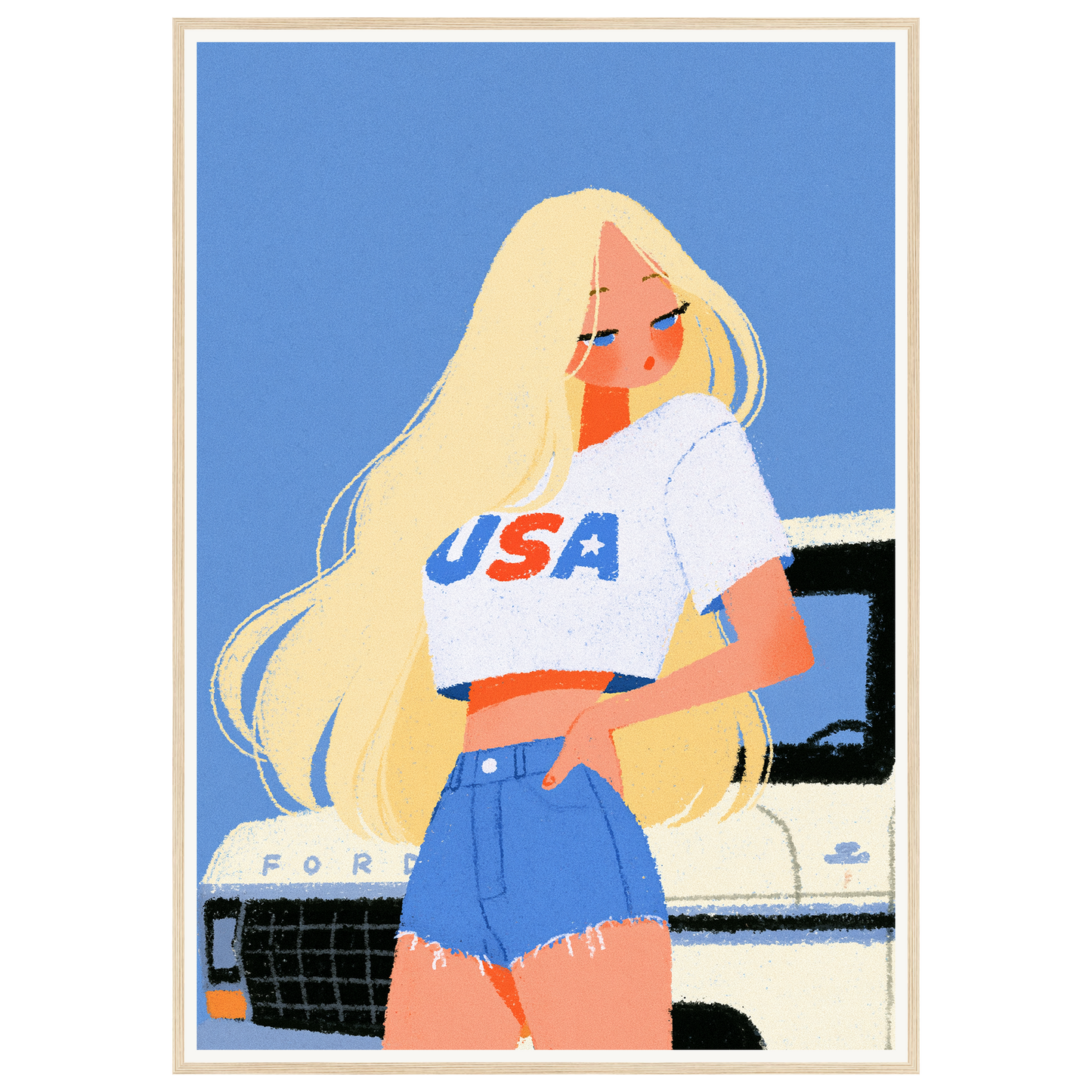 American Summer — s3_framed_wood