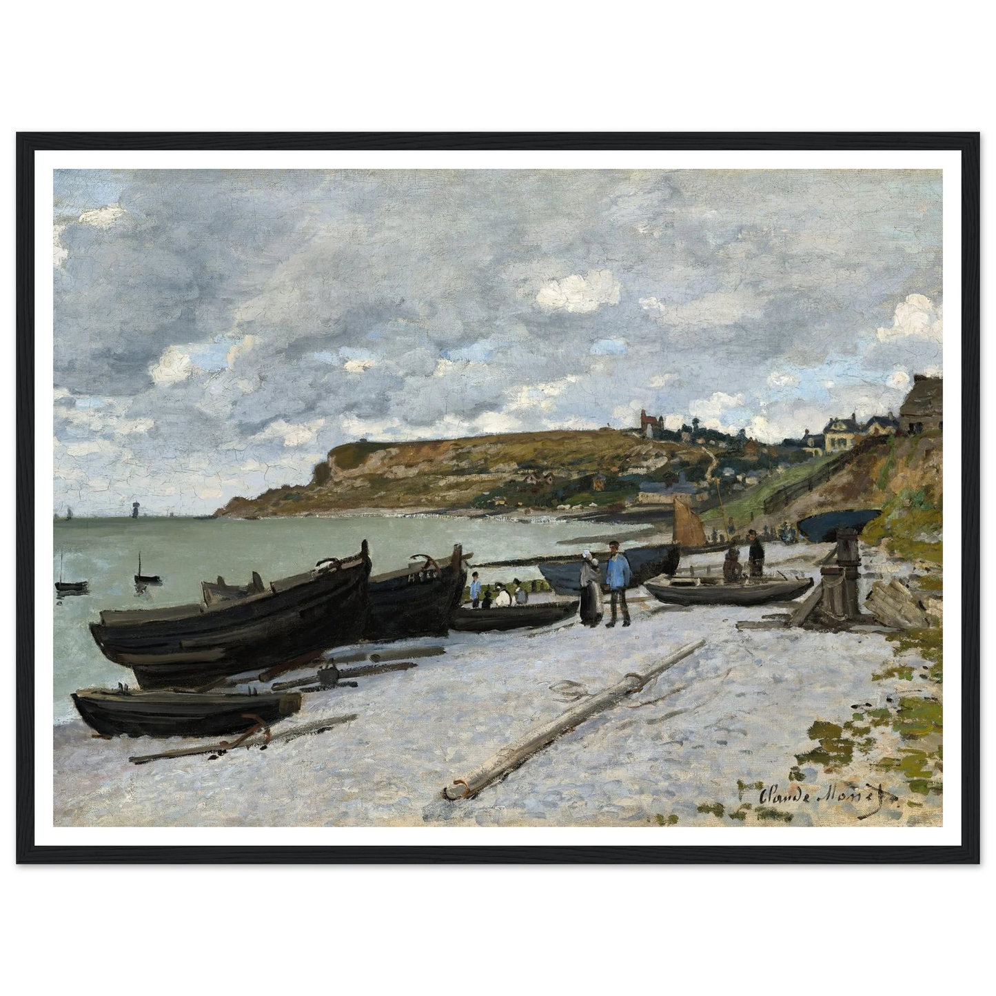 Sainte-Adresse (1867) Art Print | Claude Monet - Framed Poster - 30x40 cm / 12x16″ - Black frame