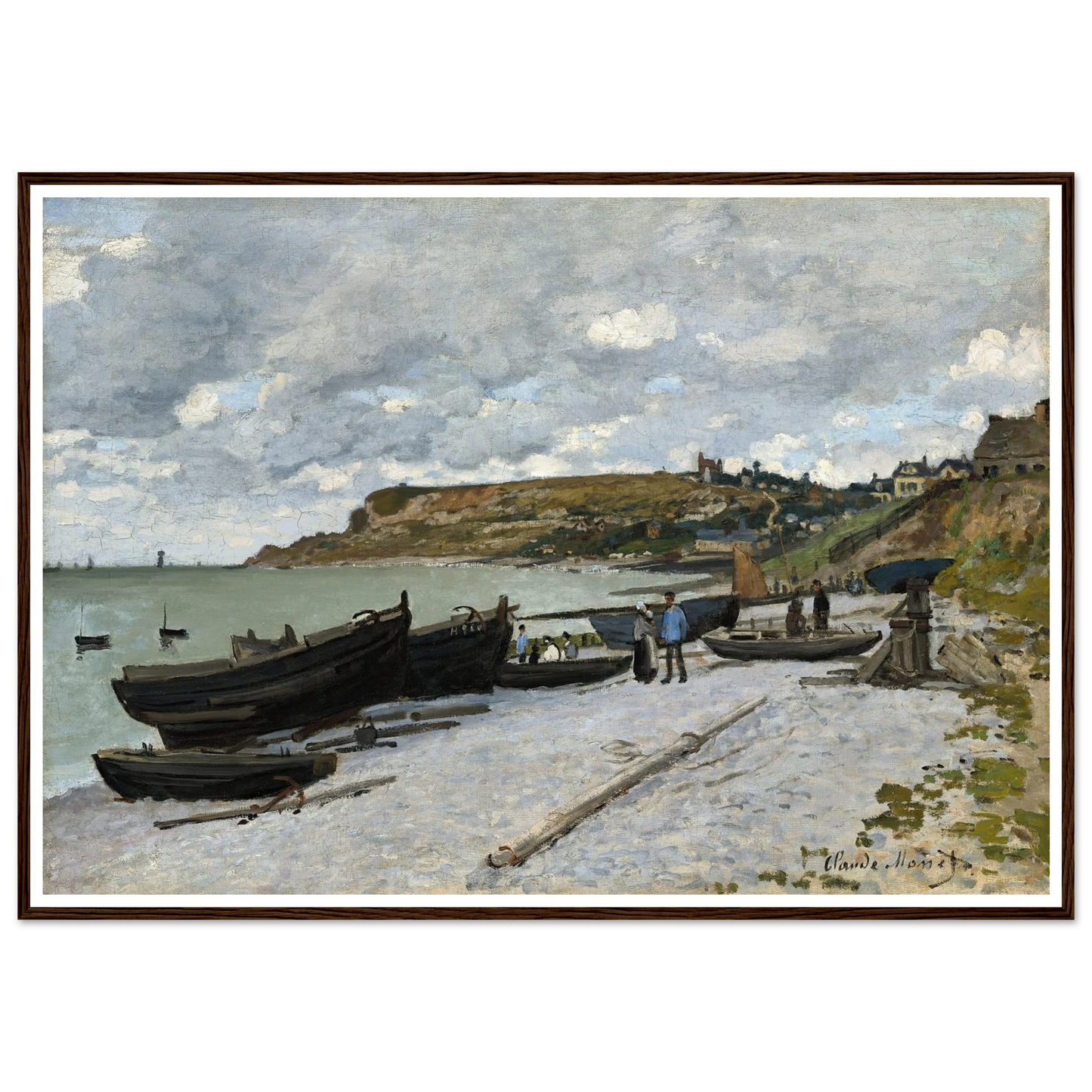 Sainte-Adresse (1867) Art Print | Claude Monet - Framed Poster - 30x40 cm / 12x16″ - Black frame