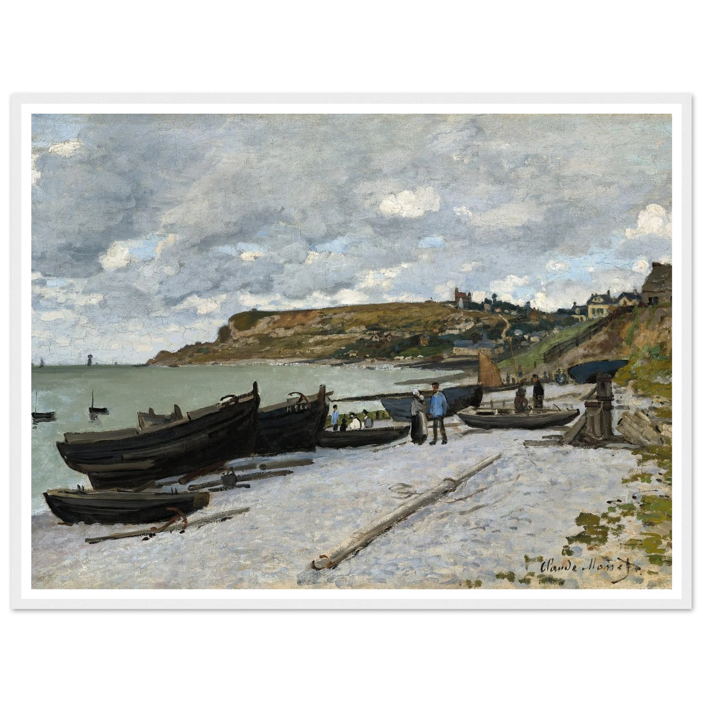 Sainte-Adresse (1867) Art Print | Claude Monet - Framed Poster - 30x40 cm / 12x16″ - Black frame