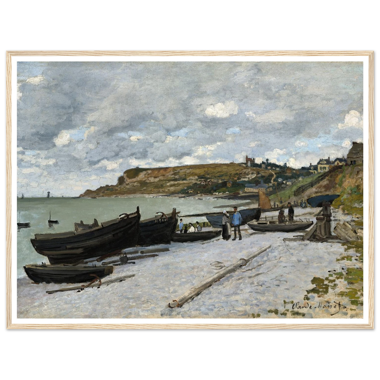 Sainte-Adresse (1867) Art Print | Claude Monet - Framed Poster - 30x40 cm / 12x16″ - Black frame