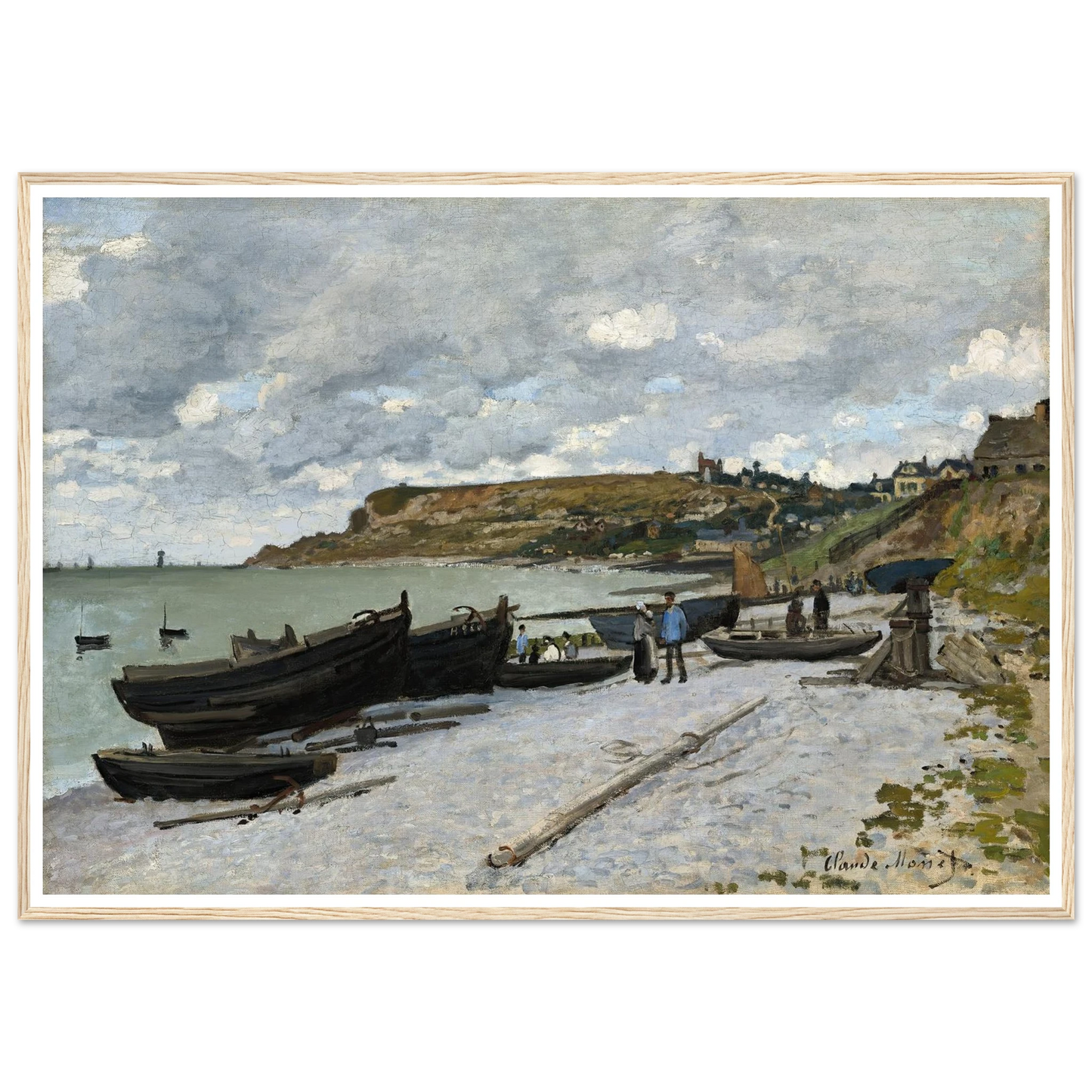 Sainte-Adresse (1867) Art Print | Claude Monet - Framed Poster - 30x40 cm / 12x16″ - Black frame