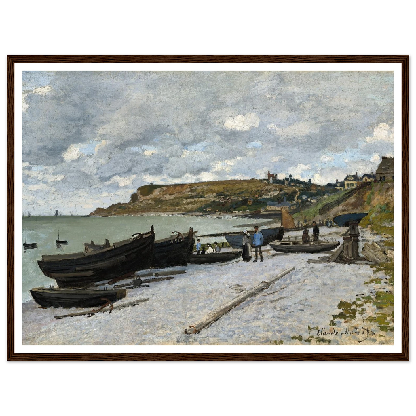 Sainte-Adresse (1867) Art Print | Claude Monet - Framed Poster - 30x40 cm / 12x16″ - Black frame